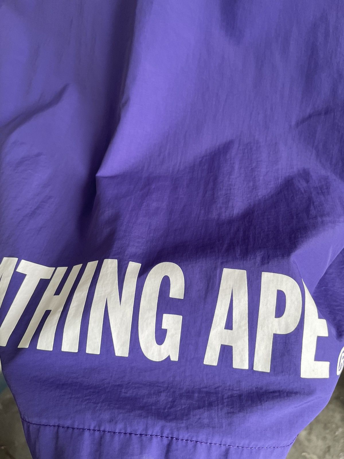 Bape Bape Mad Face College Coach Jacket Purple Size US L / EU 52-54 / 3 - 8 Thumbnail
