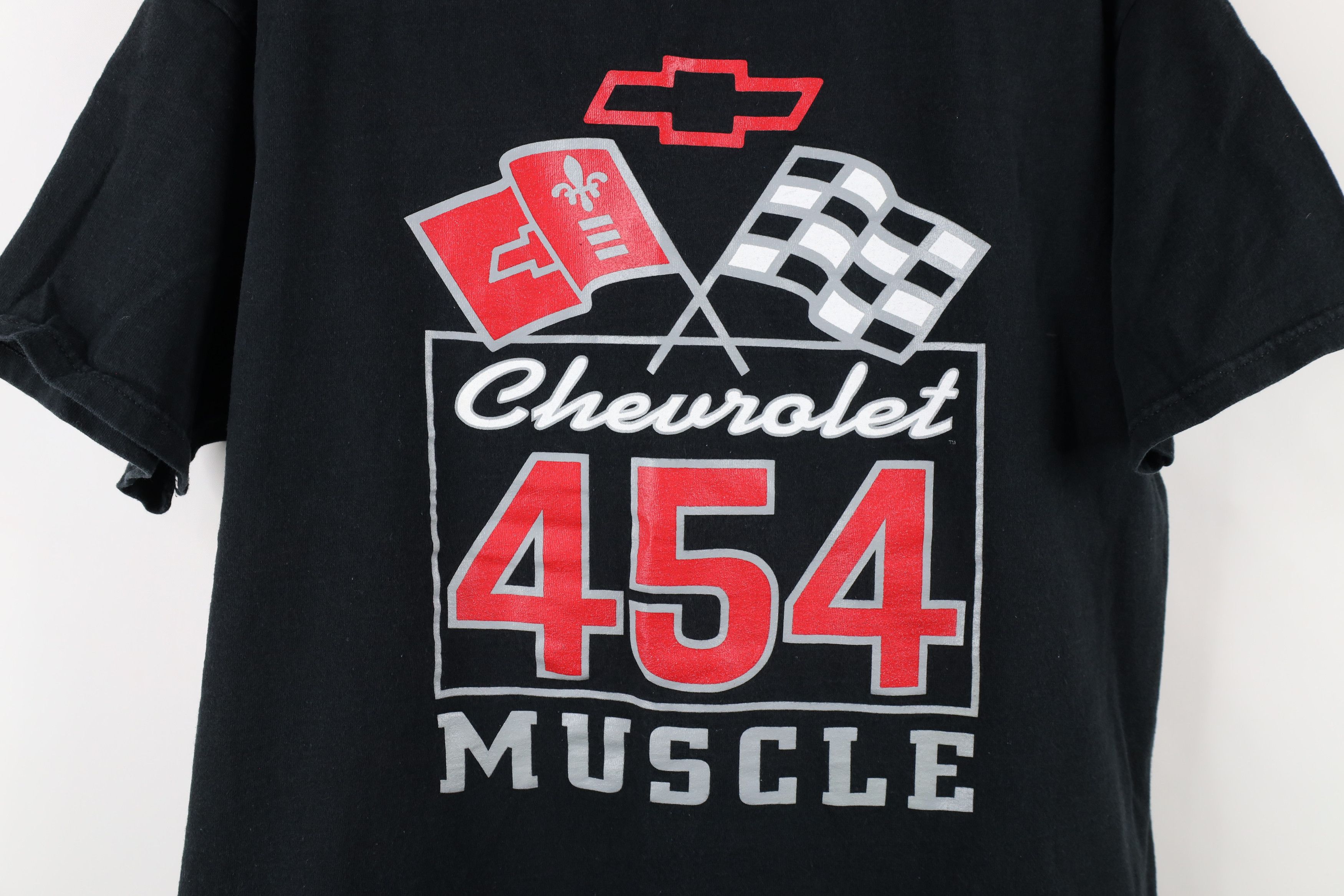 Vintage Vintage 90s Spell Chevrolet 454 Muscle Engine Car T-Shirt Size US XL / EU 56 / 4 - 4 Thumbnail