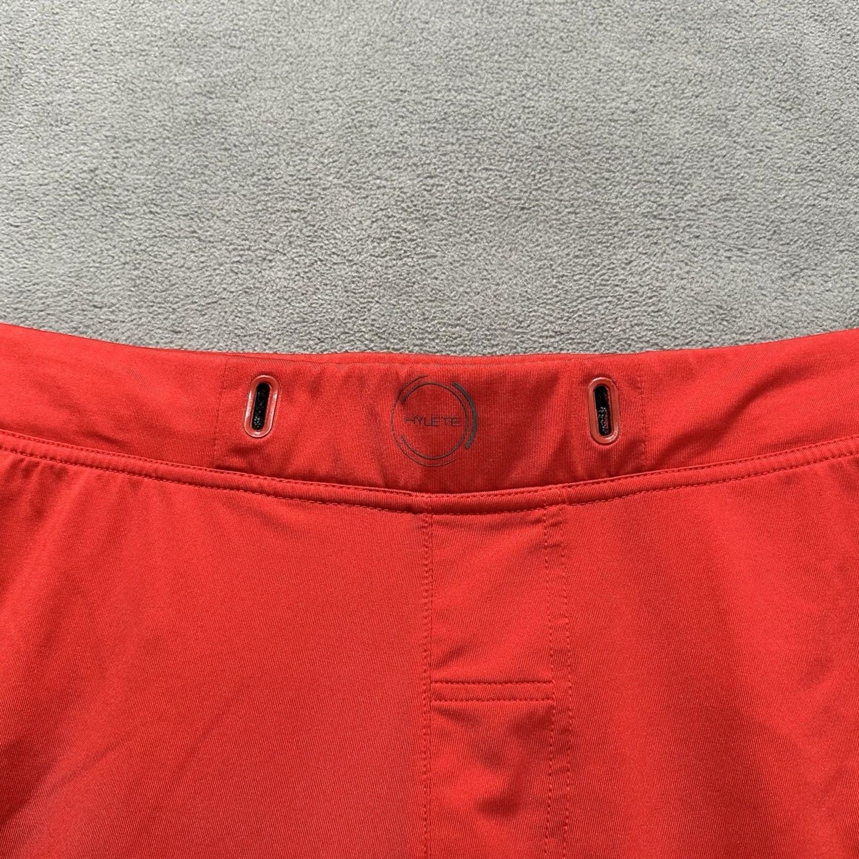 Vintage HYLETE Shorts Mens Medium Red Stretch Performance Drawstring FAIR Size US 31 - 4 Thumbnail
