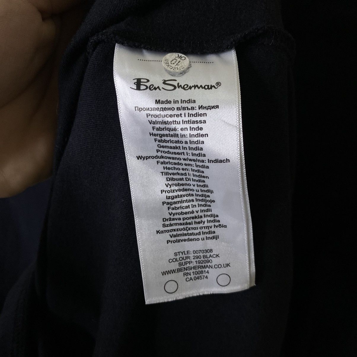 Ben Sherman Black Graphic T Shirt Mods Vespa Casual Size US XXL / EU 58 / 5 - 4 Thumbnail
