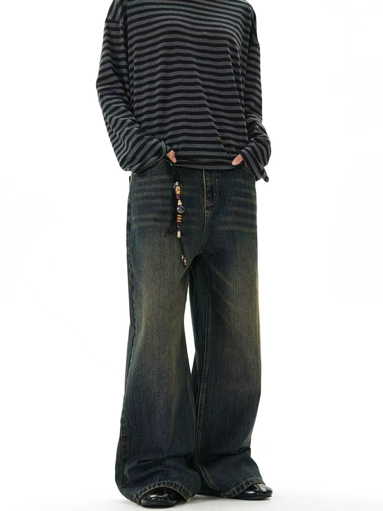 Vintage American retro vintage straight loose wide-leg jeans Size US 32 / EU 48 - 3 Thumbnail