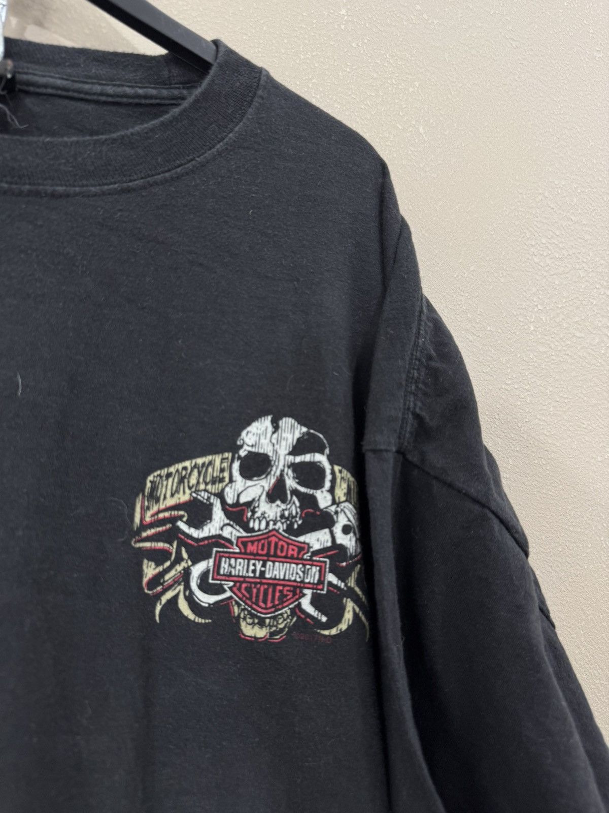 Harley Davidson Vintage Harley Davidson Tshirt 3D Emblem skull tee rare Size US XXL / EU 58 / 5 - 3 Thumbnail