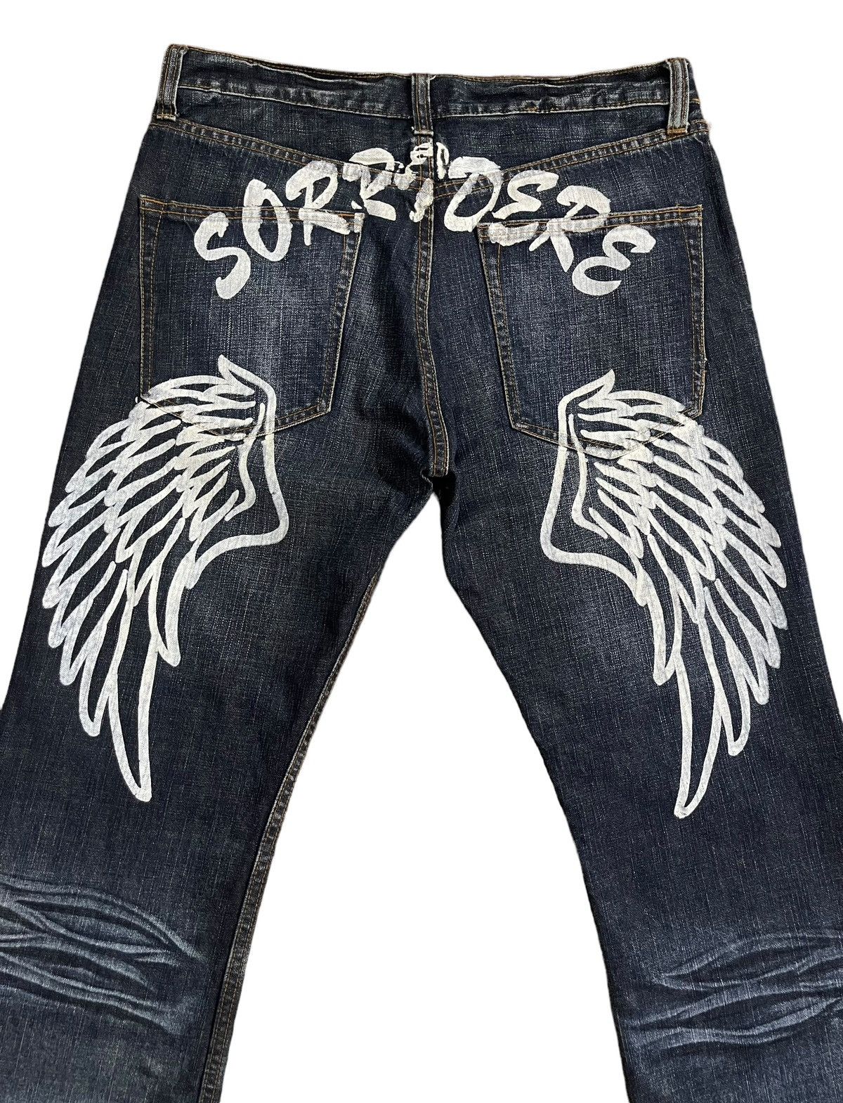 Japanese Brand Vintage Daicock Sorridere “DEATH NOTE” Jeans Size US 34 / EU 50 - 4 Thumbnail