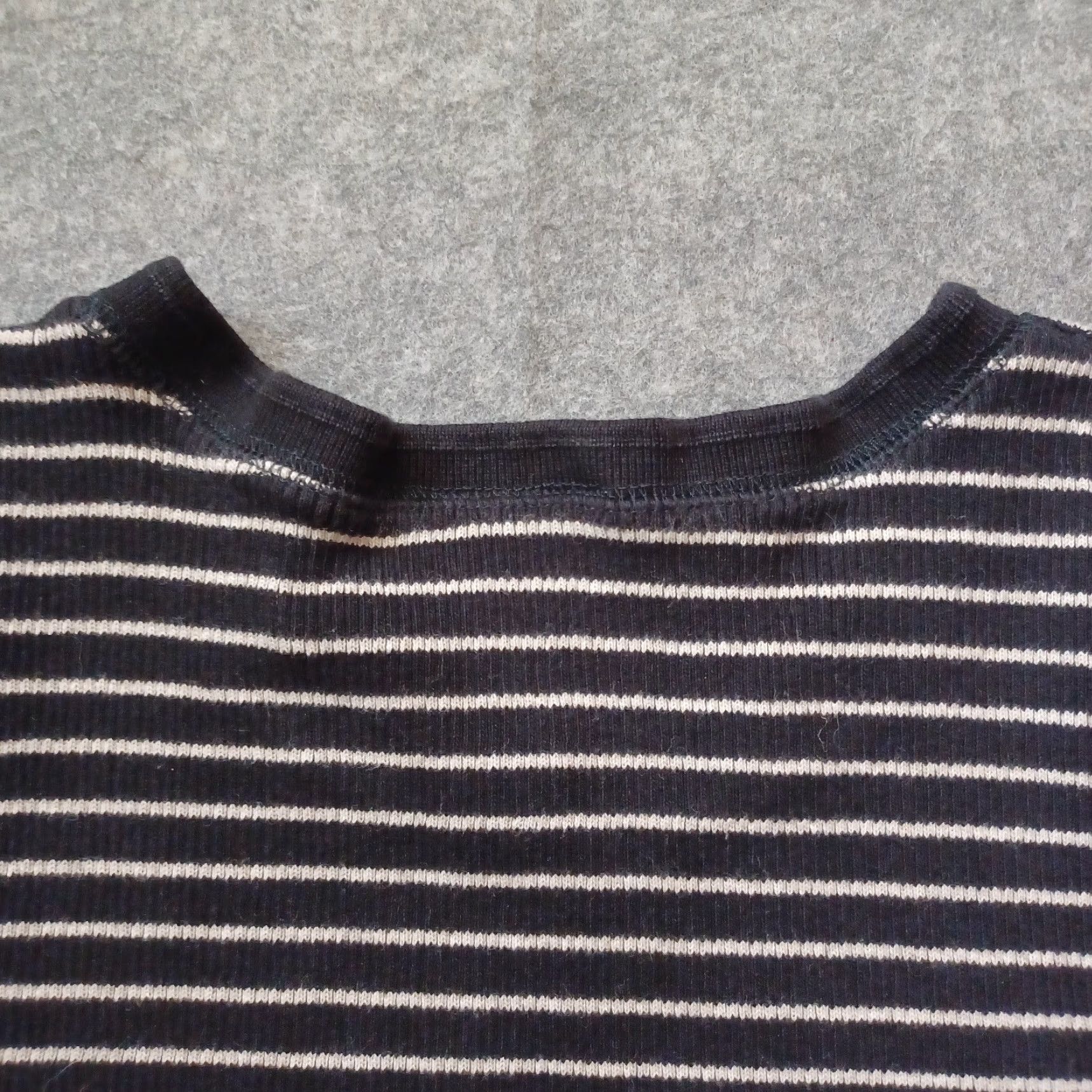 Ralph Lauren Lauren Ralph Lauren Women Sweater 1X Black Striped Short Sleeve Pocket Logo Size XL / US 12-14 / IT 48-50 - 3 Thumbnail