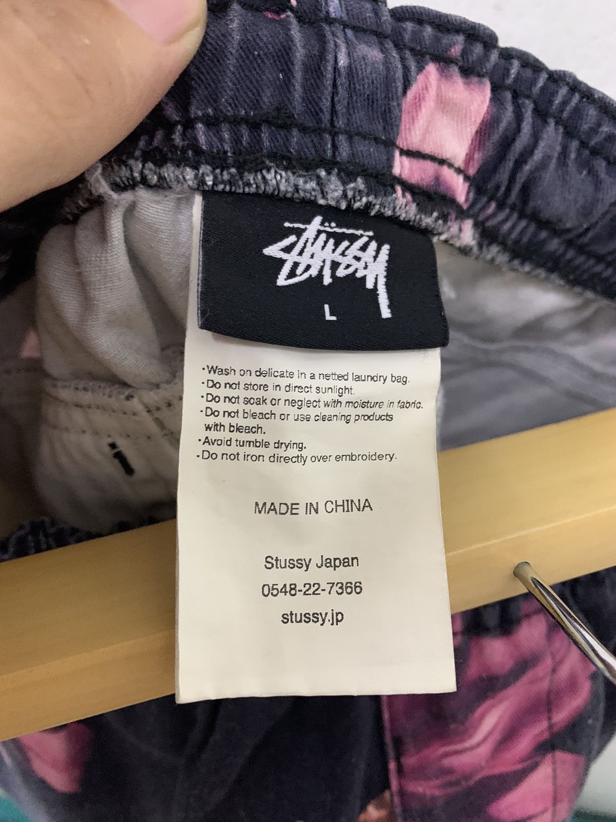 Stussy Stussy Beach Shorts Pants Panther Moon Flower Size US 35 - 10 Thumbnail