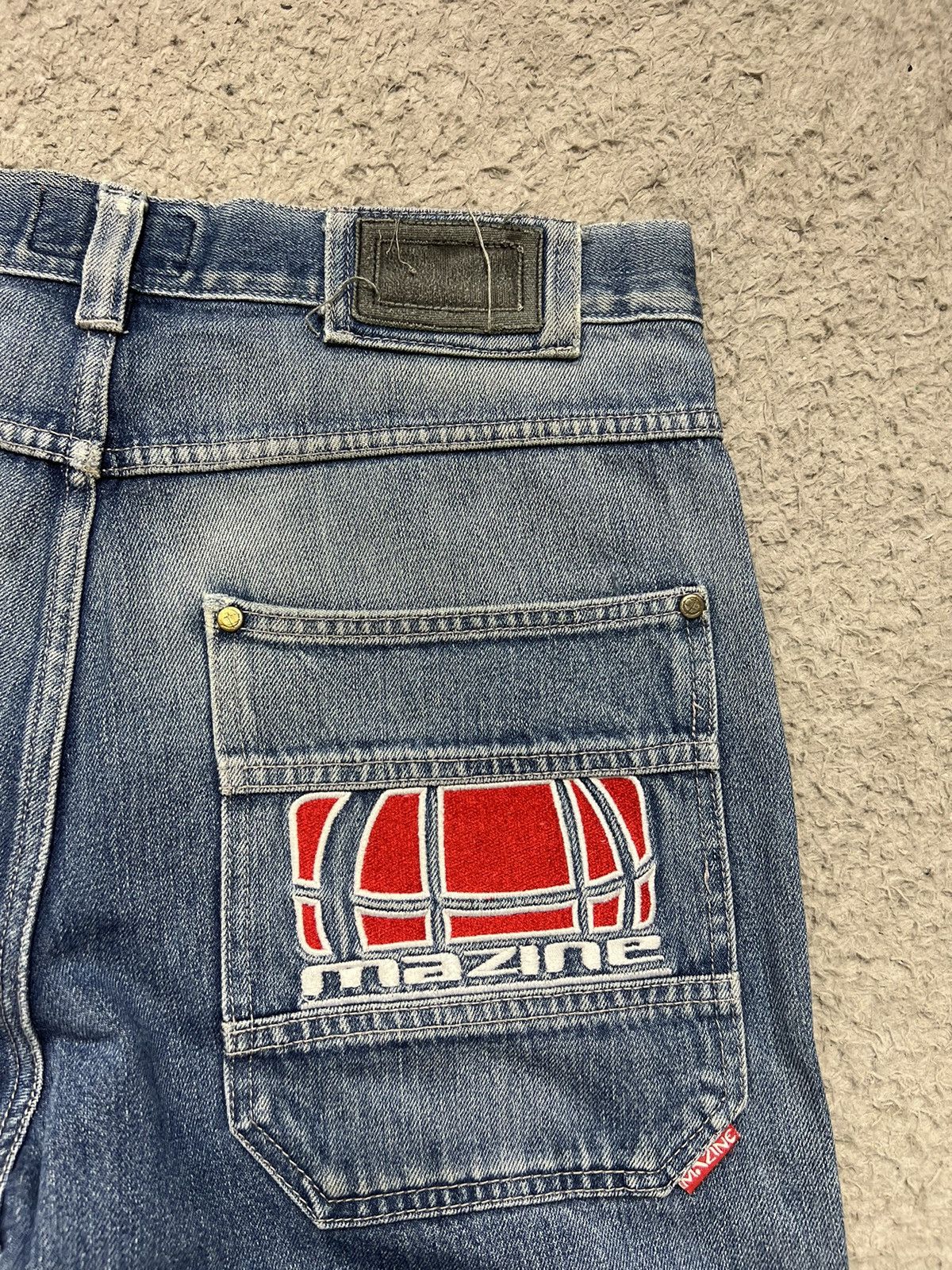 Vintage Baggy Shorts Mazine Hip Hop Rap Vintage Jeans Size US 34 / EU 50 - 3 Thumbnail