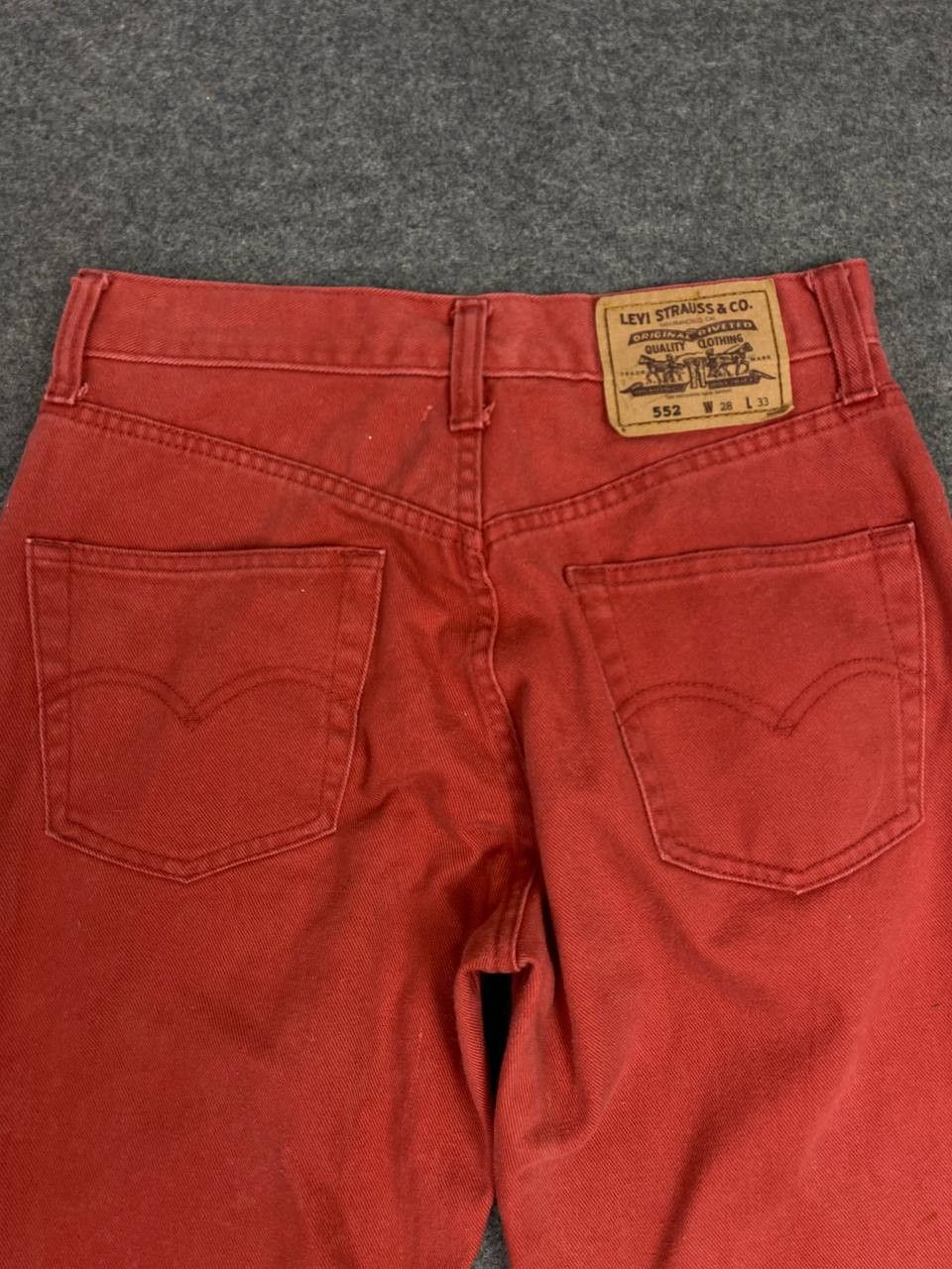 Levi's levis 552 red brick denim nice design Size US 28 / EU 44 - 3 Thumbnail