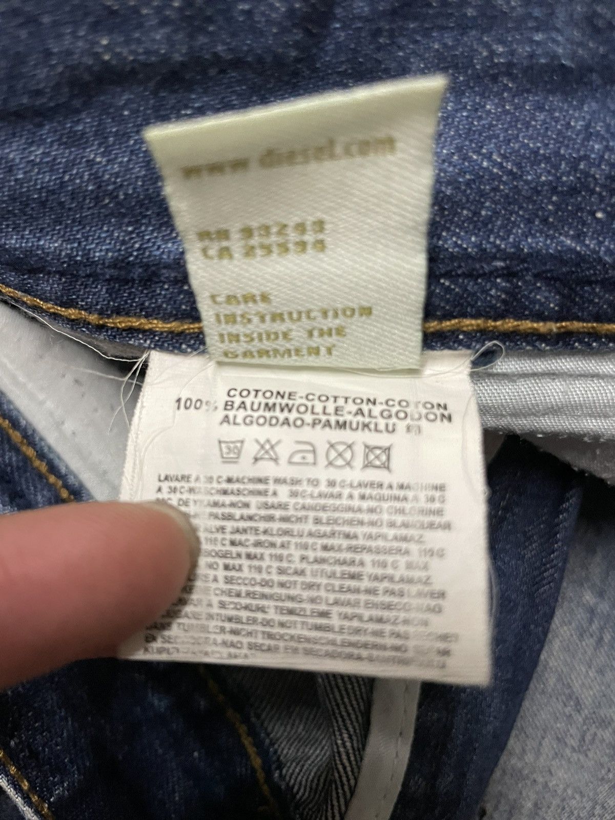 Diesel 💥Vintage Diesel DNA ( Dirtynewage ) Mudwash Jeans Italy Size 31" - 9 Thumbnail