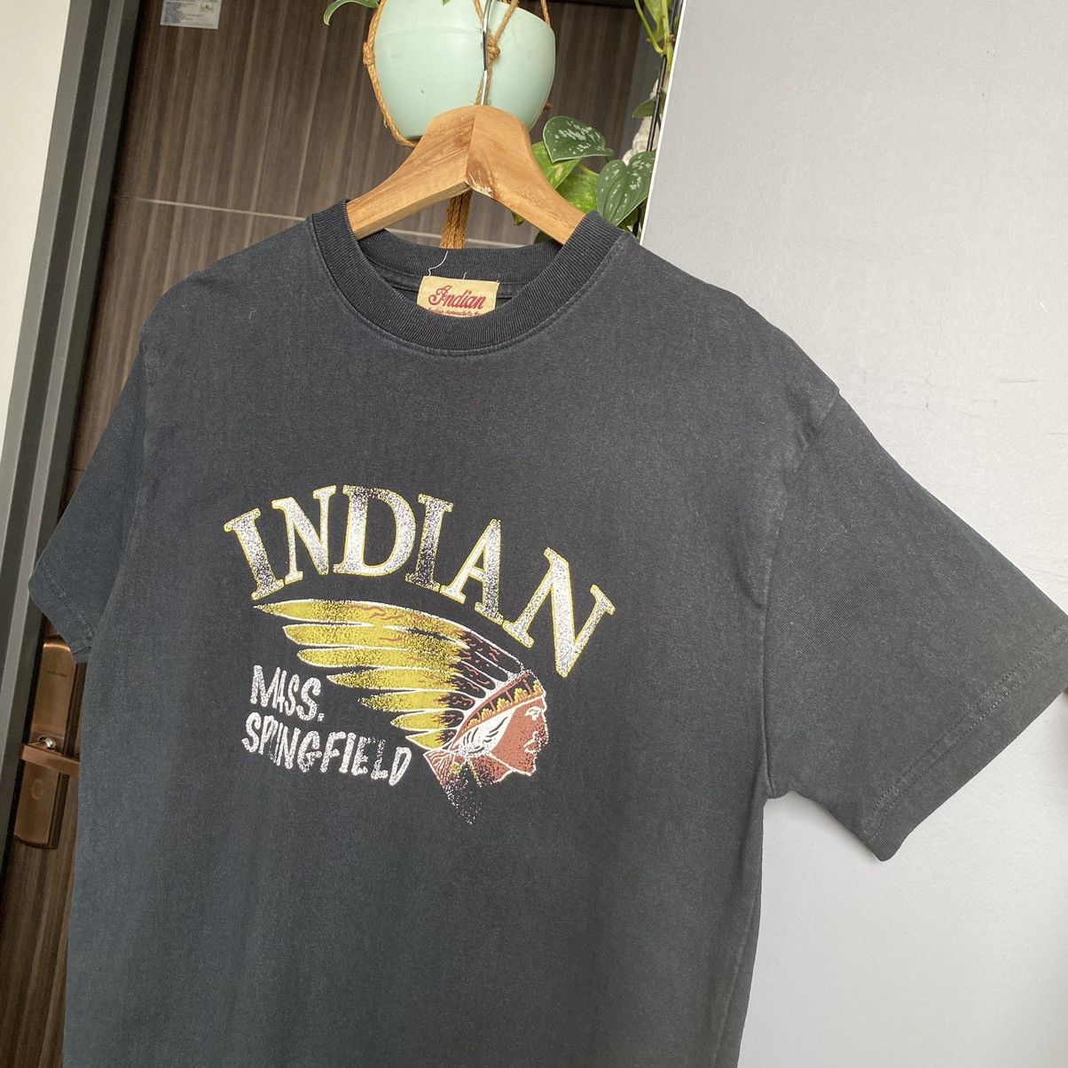 Indian Motorcycle Thrashed Faded Vintage Y2K Indian Motorcycles ERD GRUNGE TEE Size US M / EU 48-50 / 2 - 3 Thumbnail