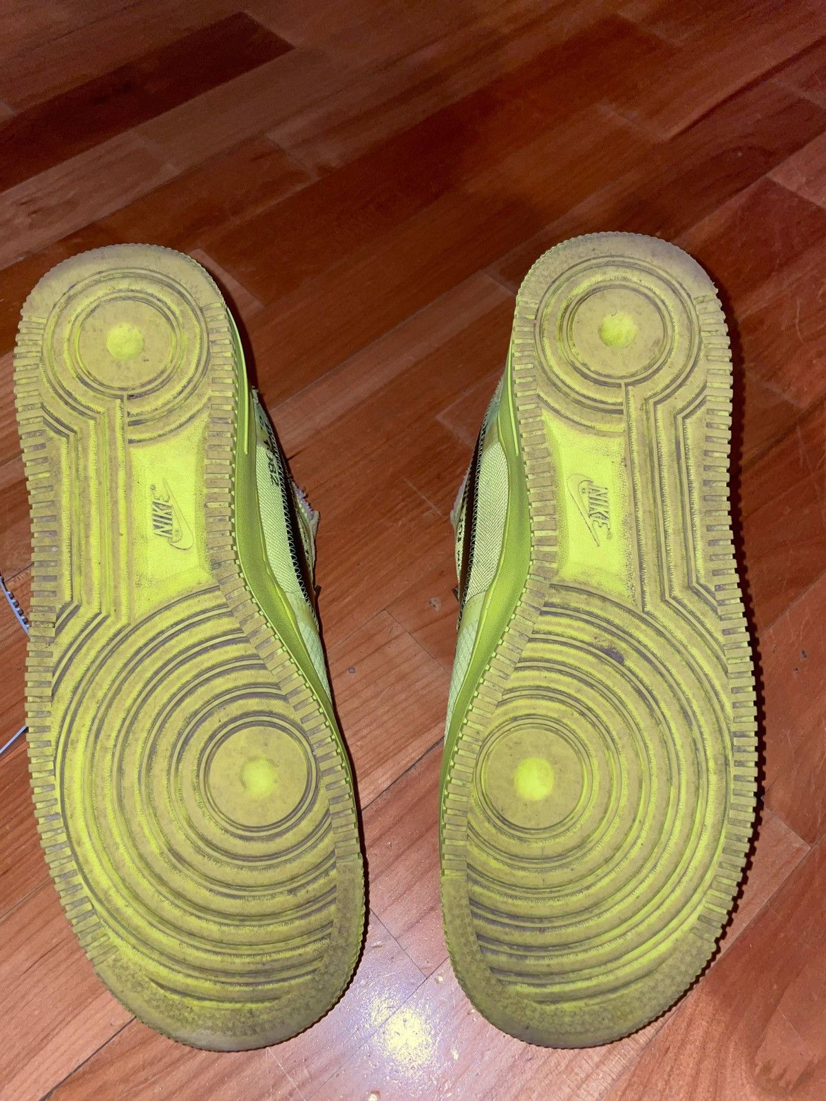 Nike × Off-White air force 1 off white “volt” Size US 9.5 / EU 42-43 - 5 Thumbnail