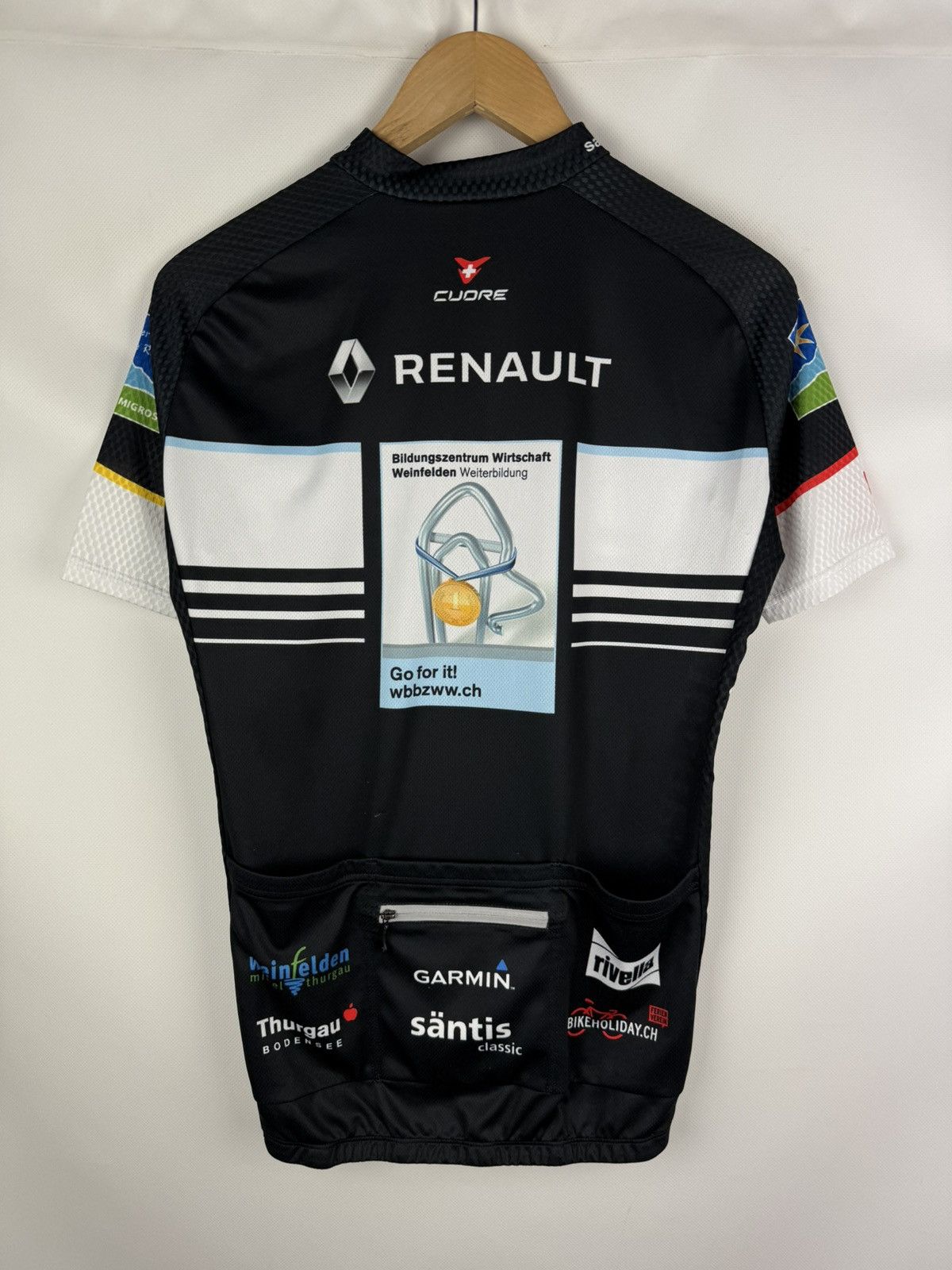 Other Cudre Santis Classic Renault Full Zip Cycling Jersey Shirt Size US M / EU 48-50 / 2 - 14 Thumbnail