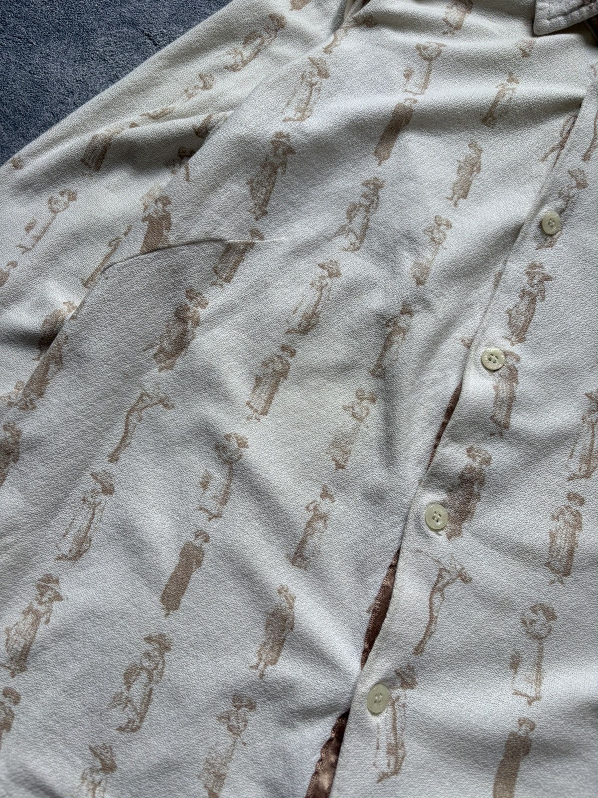 Diesel Vintage Diesel Avant Garde Monogram Lady Printed Shirt Rare Size L / US 10 / IT 46 - 5 Thumbnail