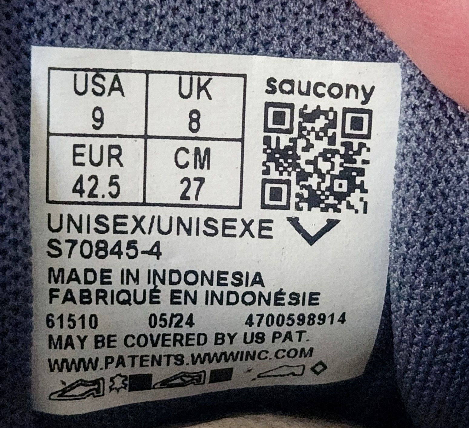 Saucony Saucony Progrid Omni 9 SPC Unisex Navy Blue Burgandy size 9 Size US 9 / EU 42 - 11 Thumbnail