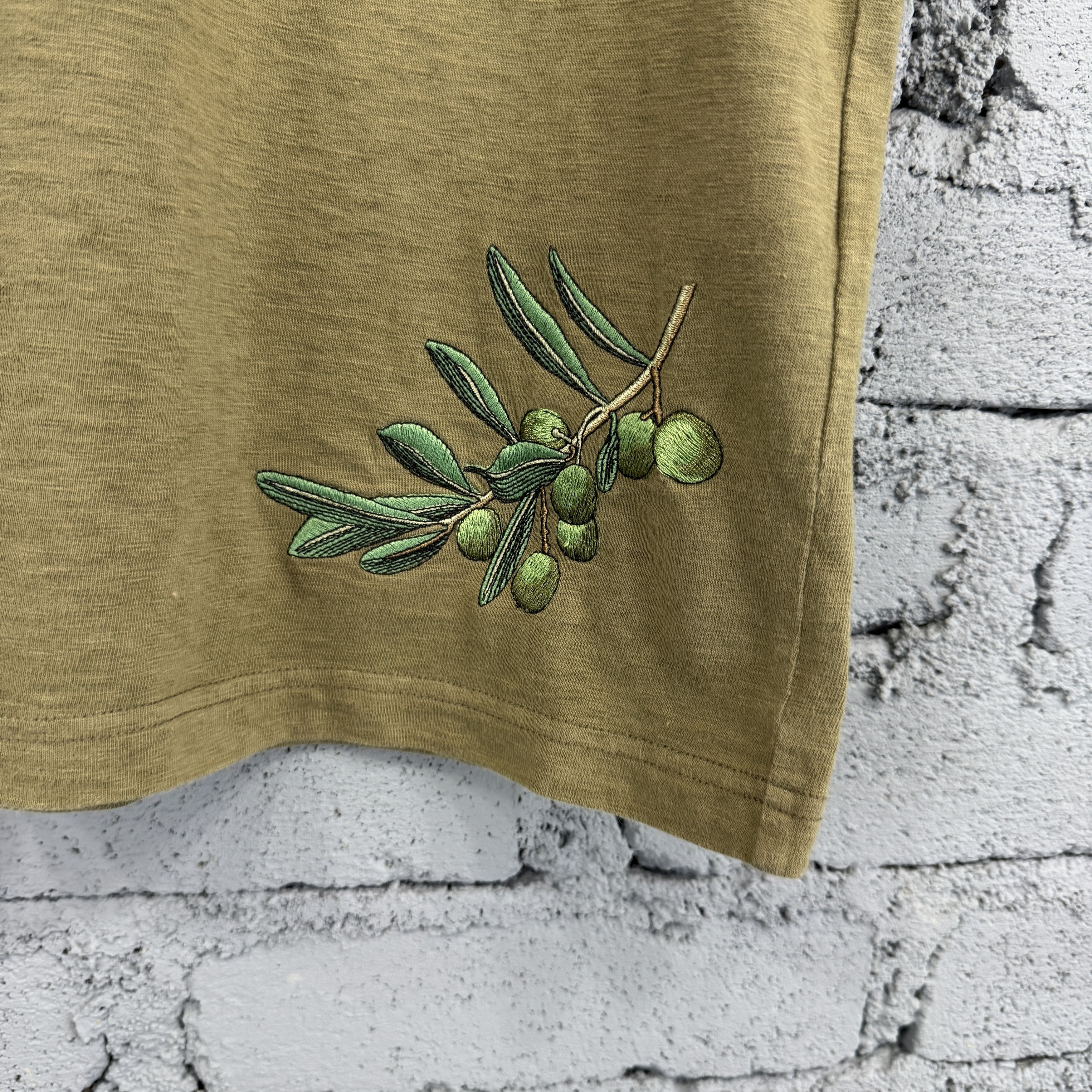 Japanese Brand Japanese Brand Red Ear Olive Plain Sunfaded Tshirt Size US M / EU 48-50 / 2 - 4 Thumbnail