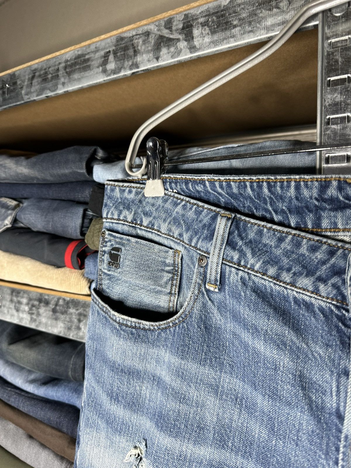 G-Star G-Star Raw Restored Denim Jeans Distressed Mens W34 L34 Size US 34 / EU 50 - 4 Thumbnail