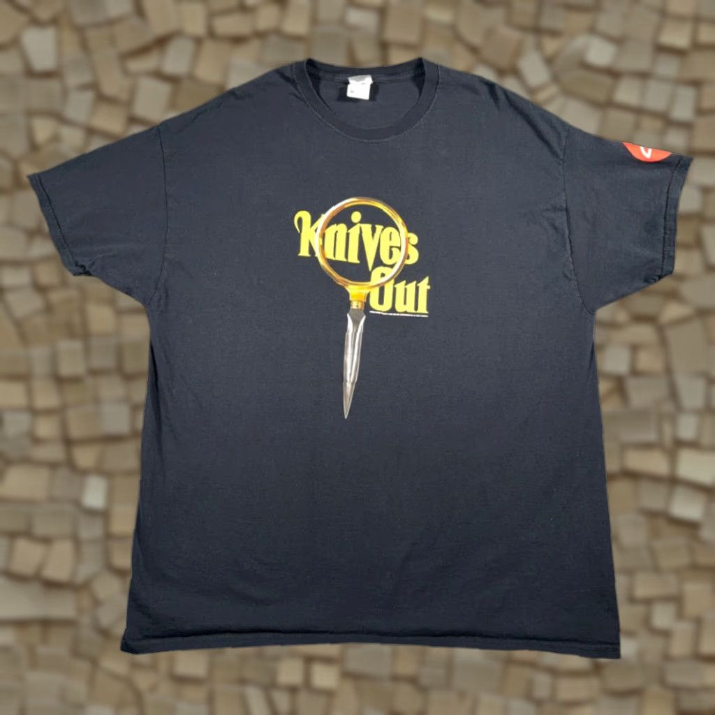 Fruit Of The Loom Knives Out Shirt Adult 2XL Black Movie Promo AMC Theater Swag Film Size US XXL / EU 58 / 5 - 1 Thumbnail