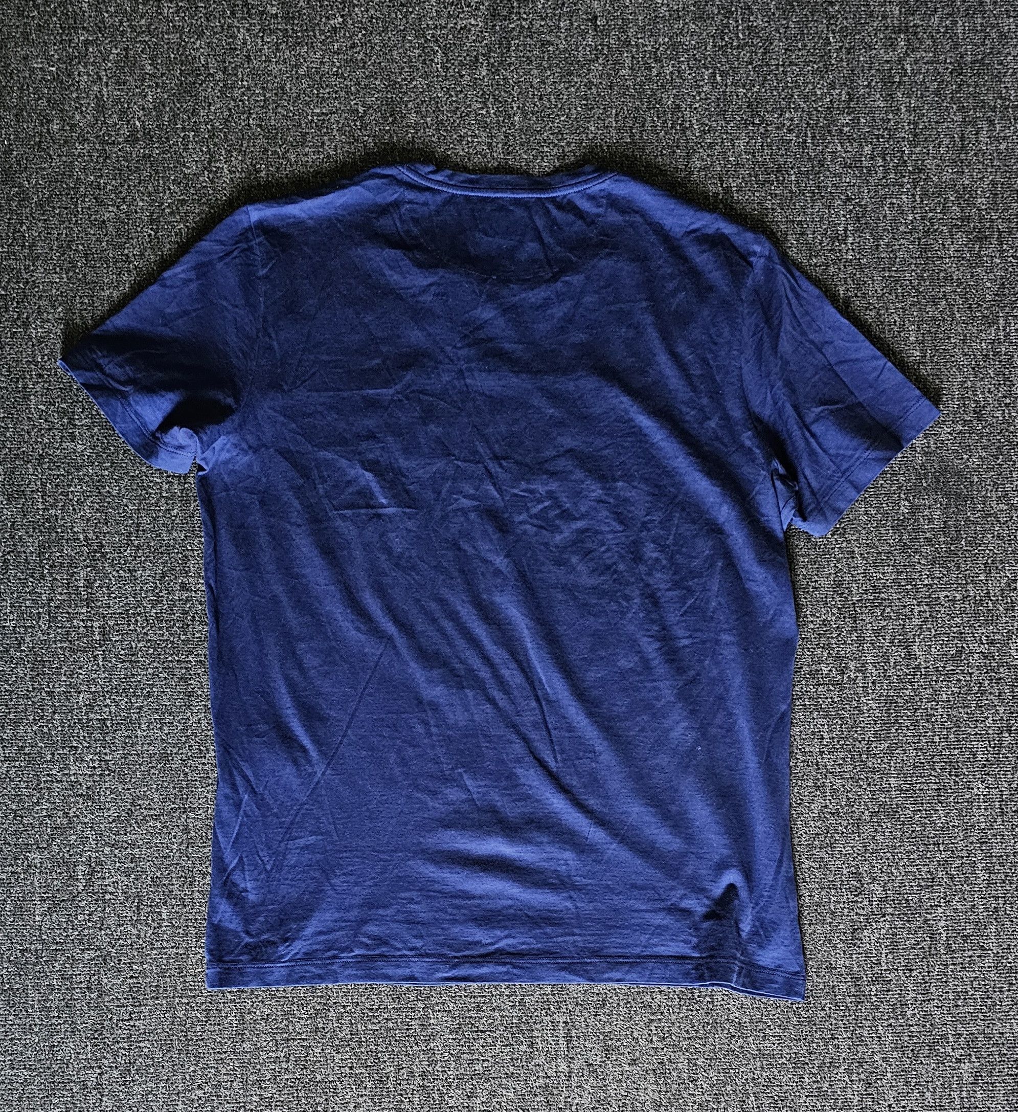 Fendi Fendi Men's Blue Embroidered T-Shirt Size 50 Size US L / EU 52-54 / 3 - 4 Thumbnail