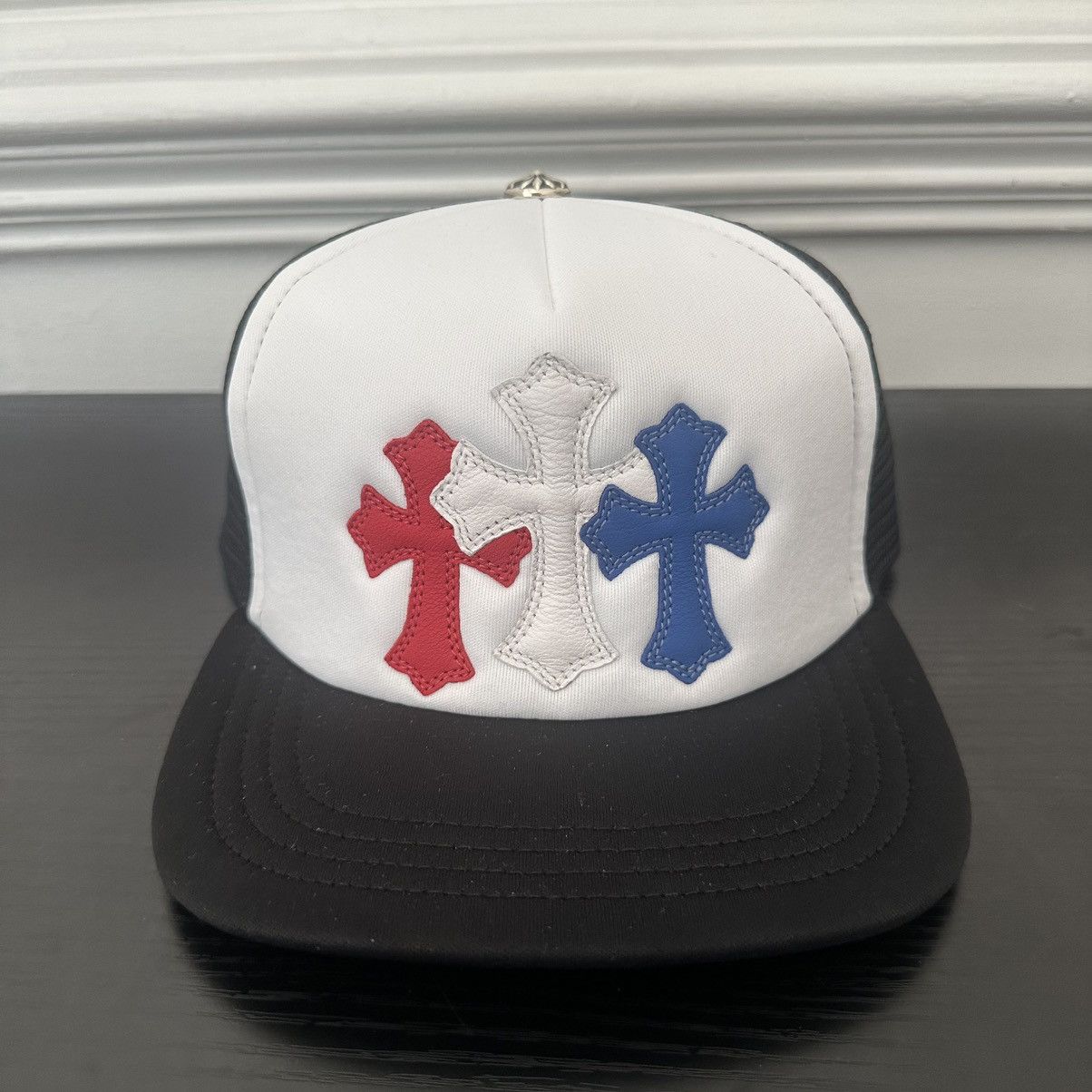 Chrome Hearts Brand New Chrome Hearts 3 Cross Patch Trucker | Grailed