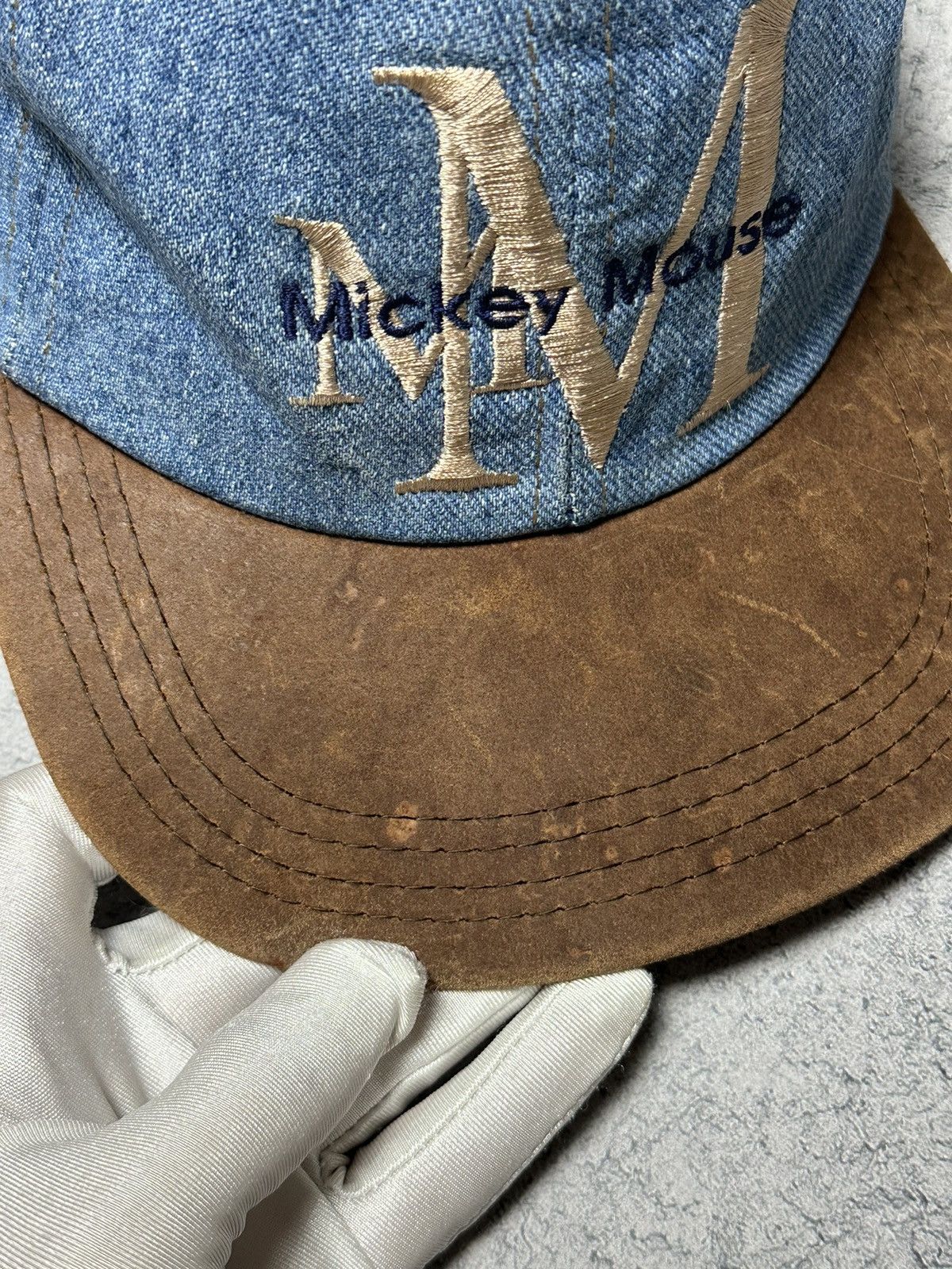 Mickey Mouse Vintage Mickey Mouse Goofys Disney Denim Cap Size ONE SIZE - 8 Thumbnail