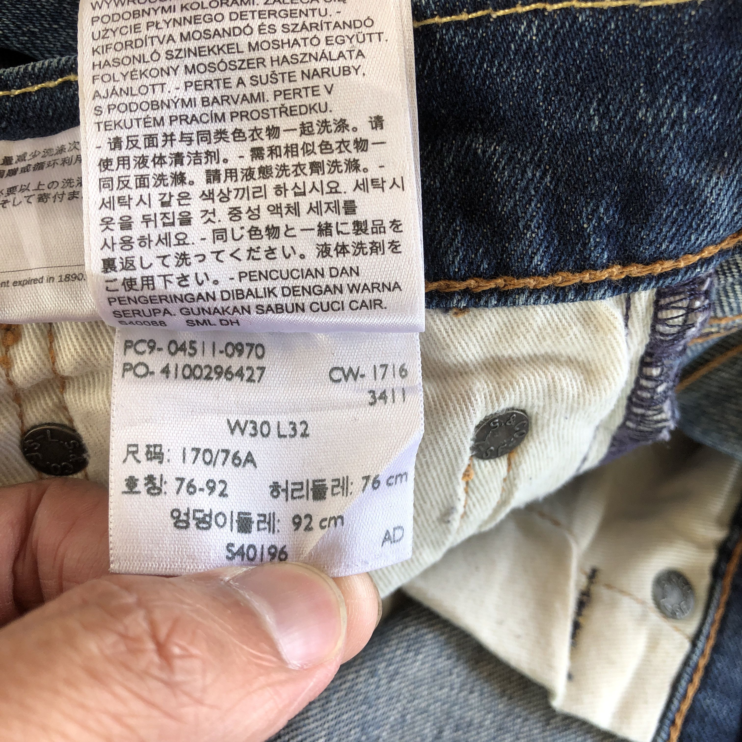 Levi's Vintage Levis 511 Skinny Jeans Distressed Levi's Faded Denim Size US 30 / EU 46 - 9 Thumbnail