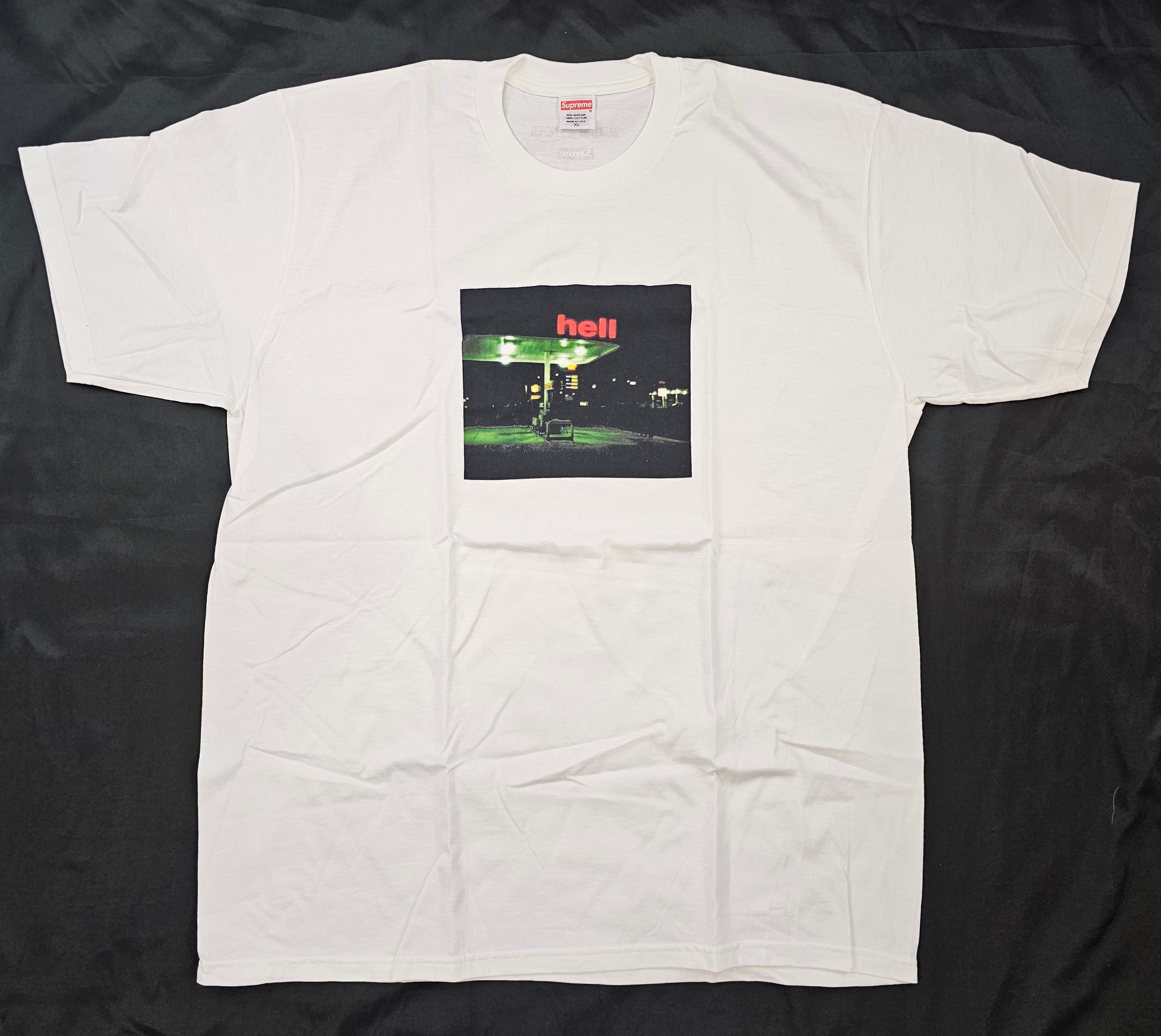 image of Supreme Hell Tee White Fw23 T-Shirt Men's Size Xl