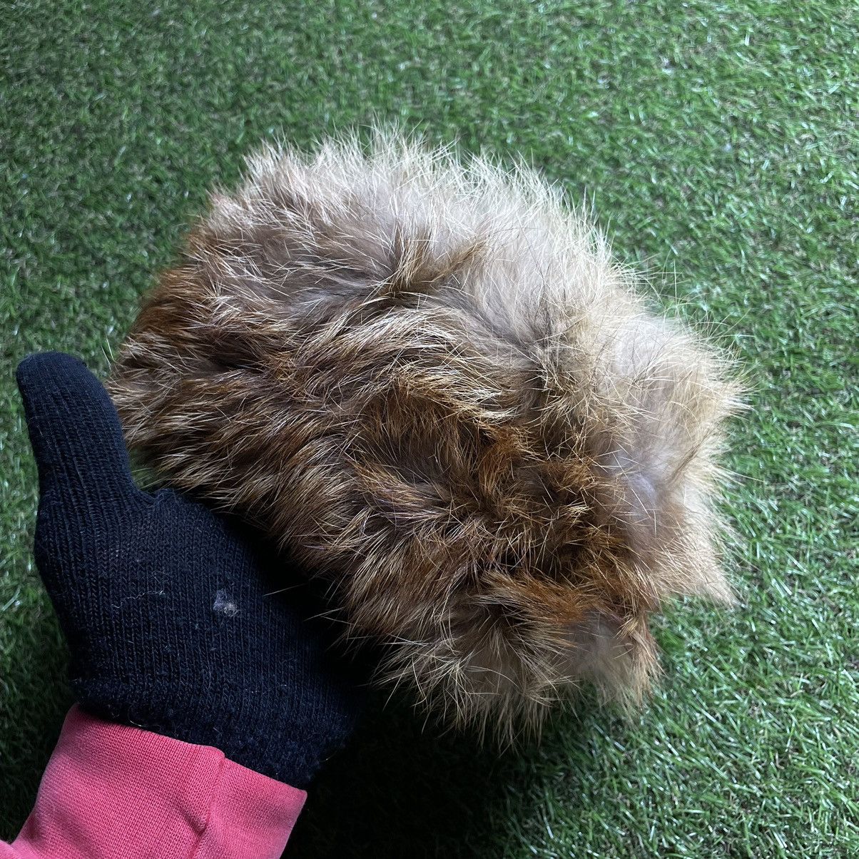 Vintage Vintage Y2K Fuzzy Mohair Beanie Tan Brown Oversized Faded OS Size ONE SIZE - 4 Thumbnail