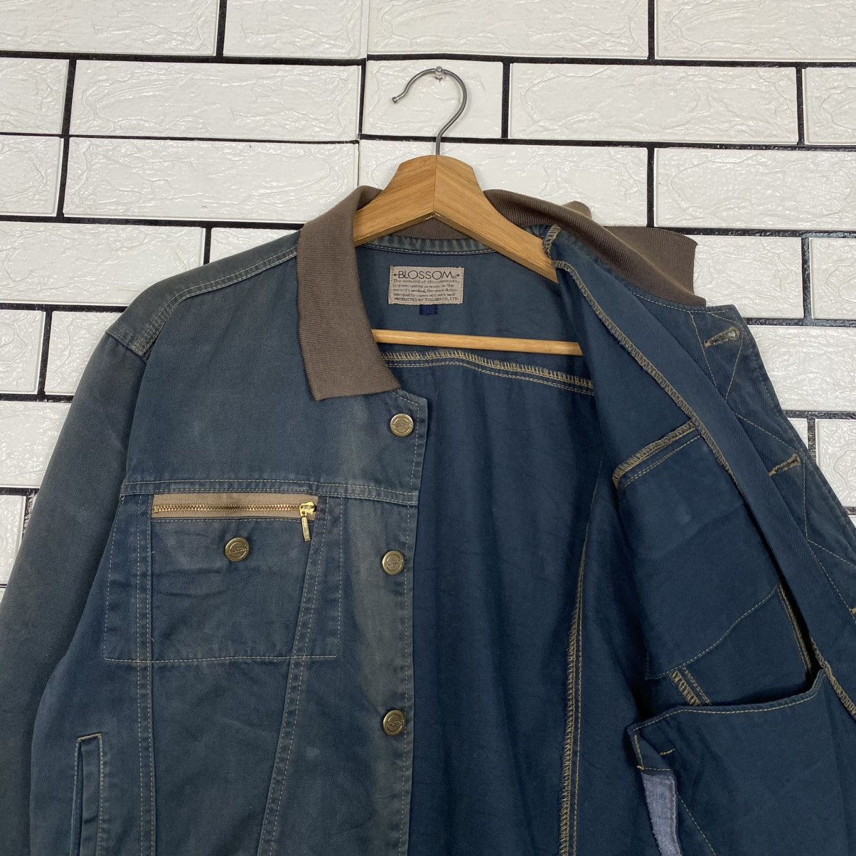 Issey Miyake 🔥CROPPED HUNTING JACKET BUTTON BLOSSOM DUCK CANVAS Size US M / EU 48-50 / 2 - 15 Thumbnail