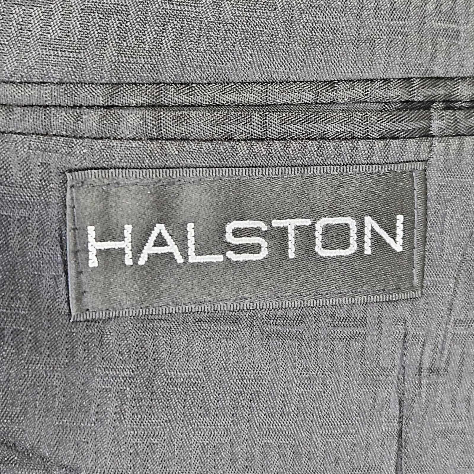 Halston Halston Tuxedo Jacket Wedding Peak Lapel Double Breasted Size 40R - 12 Thumbnail