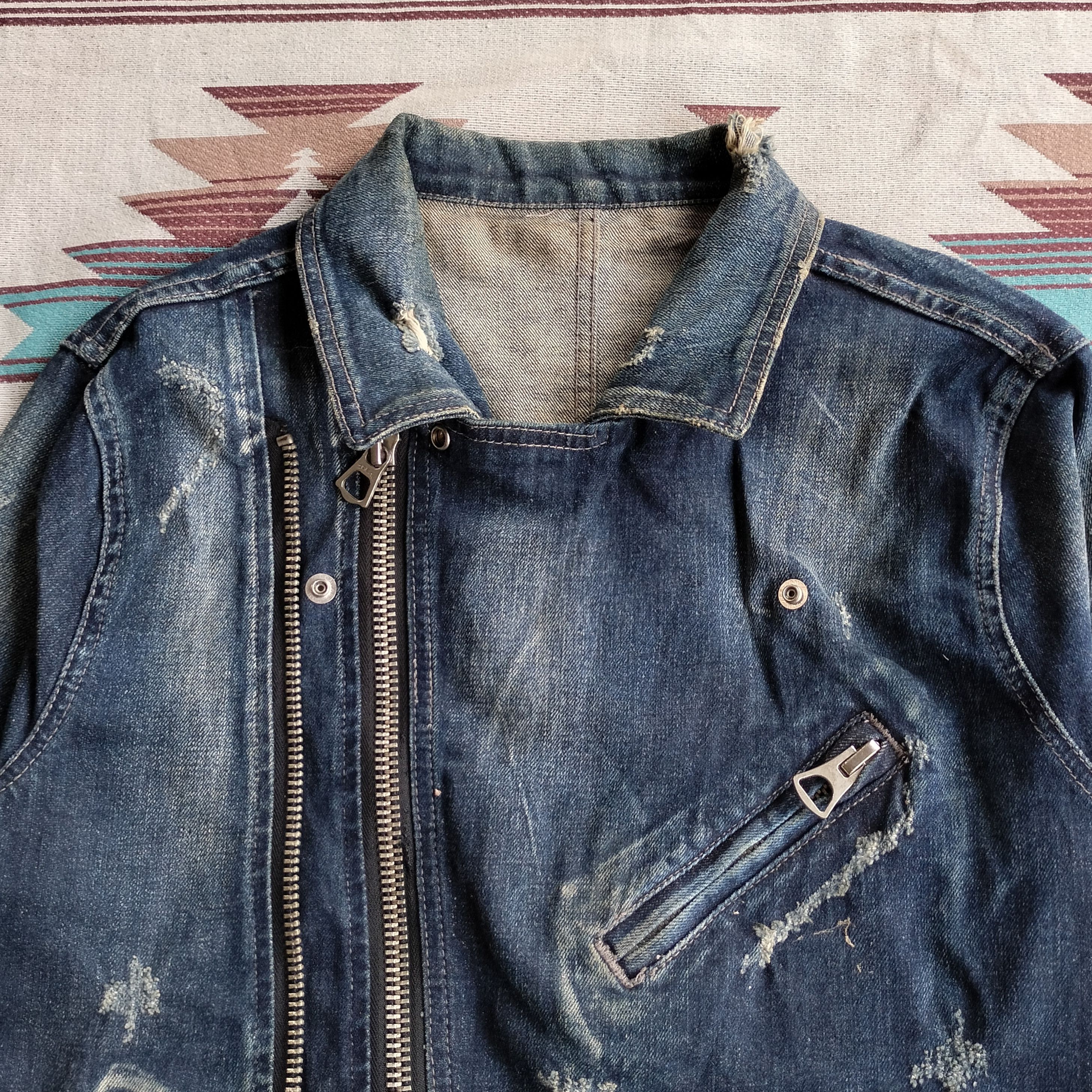 semanticdesign SemanticDesign rock double collar denim jacket Size US M / EU 48-50 / 2 - 3 Thumbnail