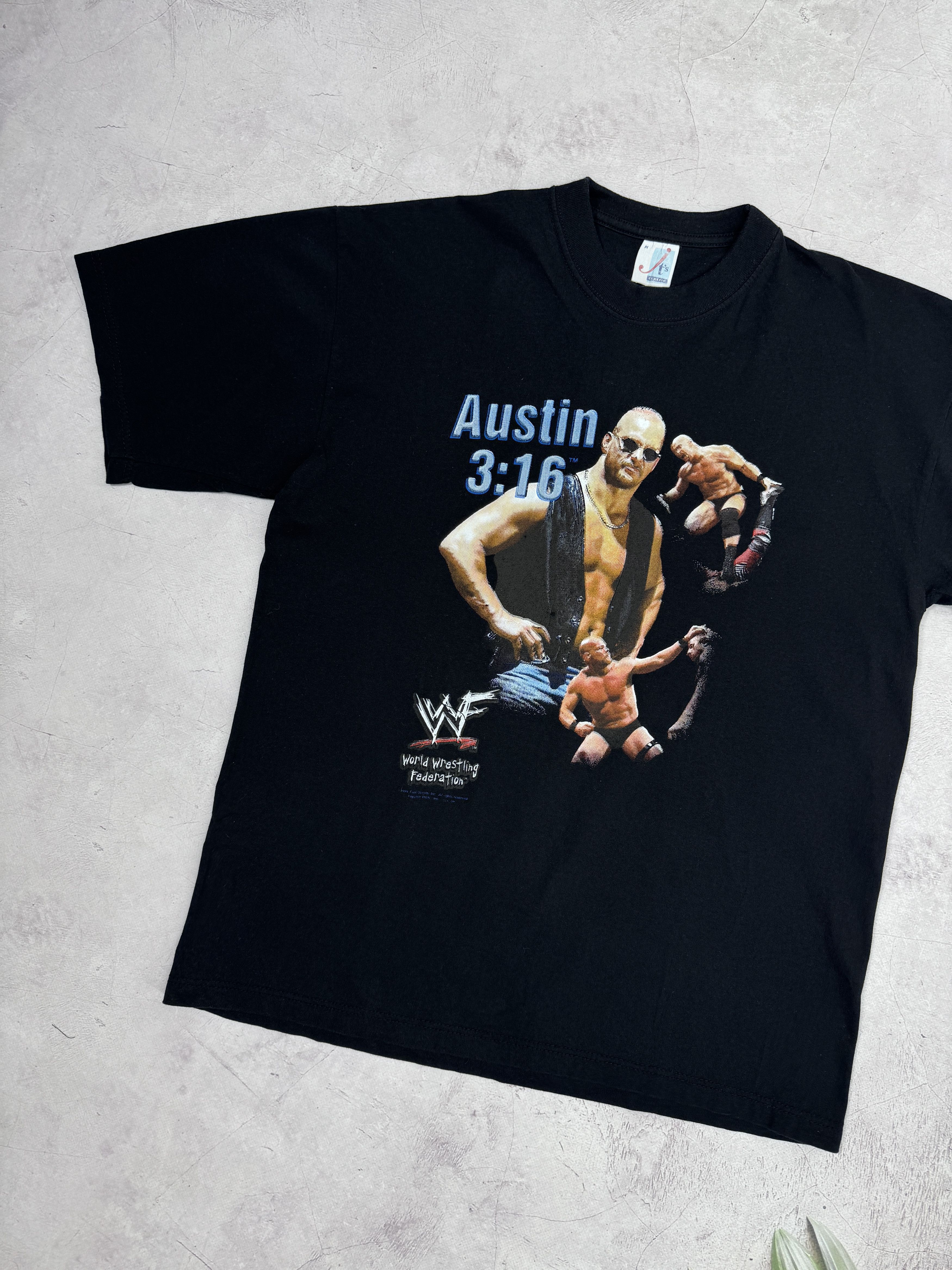 Vintage × WWE × WWF Vintage Stone Cold Steve Austin 3:16 T-Shirt 1998 WWF WWE Size US M / EU 48-50 / 2 - 2 Thumbnail