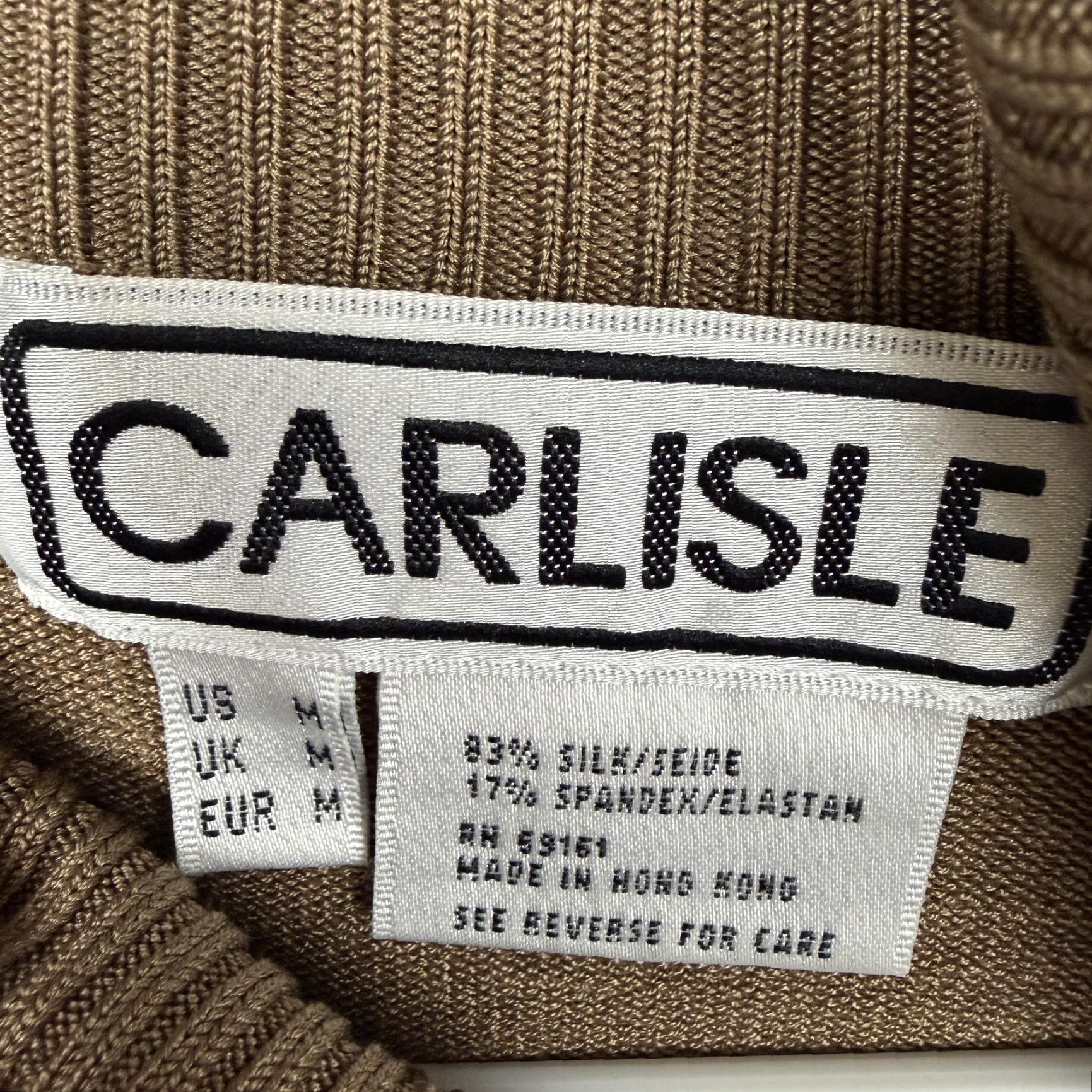Vintage VTG 90s Carlisle Sweater Womens M Brown Silk Blend Turtleneck Preppy Clean Girl Size M / US 6-8 / IT 42-44 - 6 Thumbnail