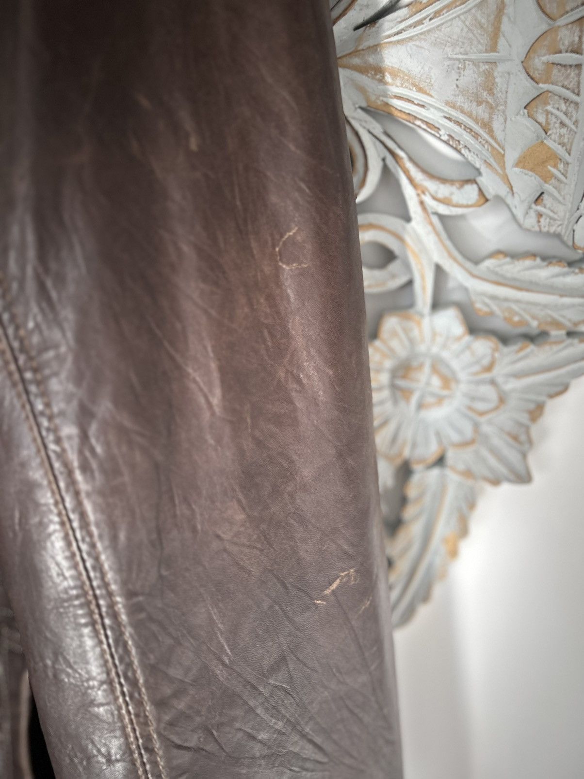 Danier Danier Brown Leather Coat XXL Size US XXL / EU 58 / 5 - 2 Thumbnail