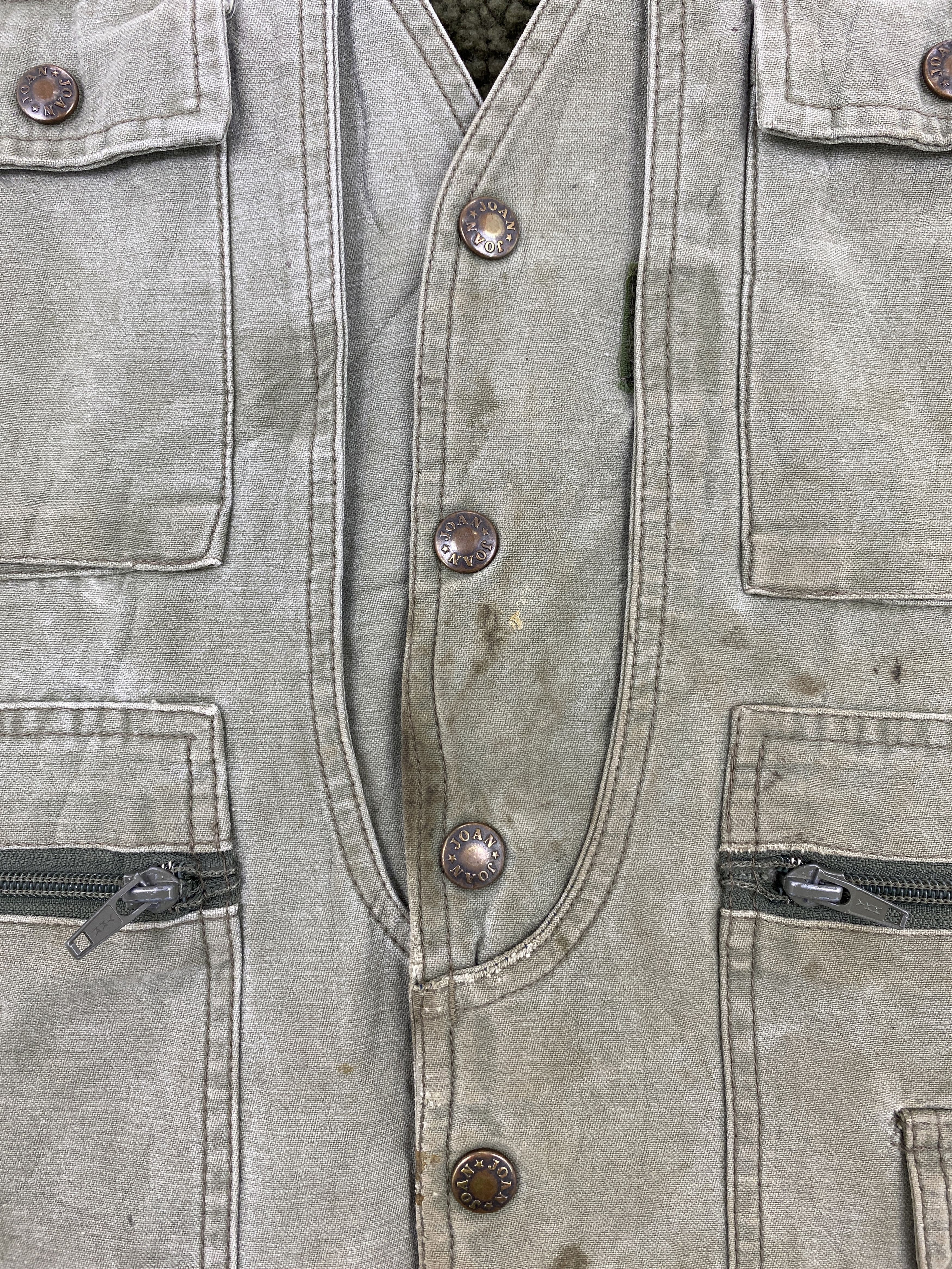 Japanese Brand Vintage US Joan Multi Pocket Sherpa Vest J1759 Size US XL / EU 56 / 4 - 6 Thumbnail