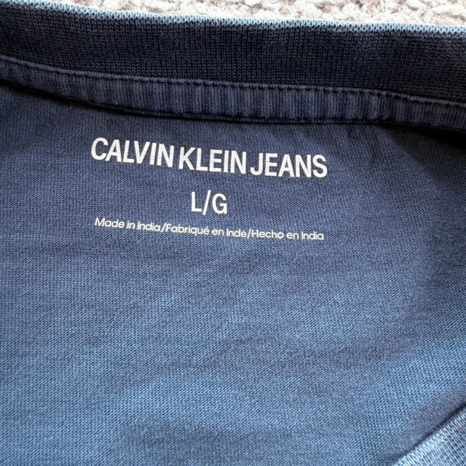 Other Calvin Klein Jeans Mens L Blue Pocket T-Shirt CK Logo Tee L Size US L / EU 52-54 / 3 - 4 Thumbnail