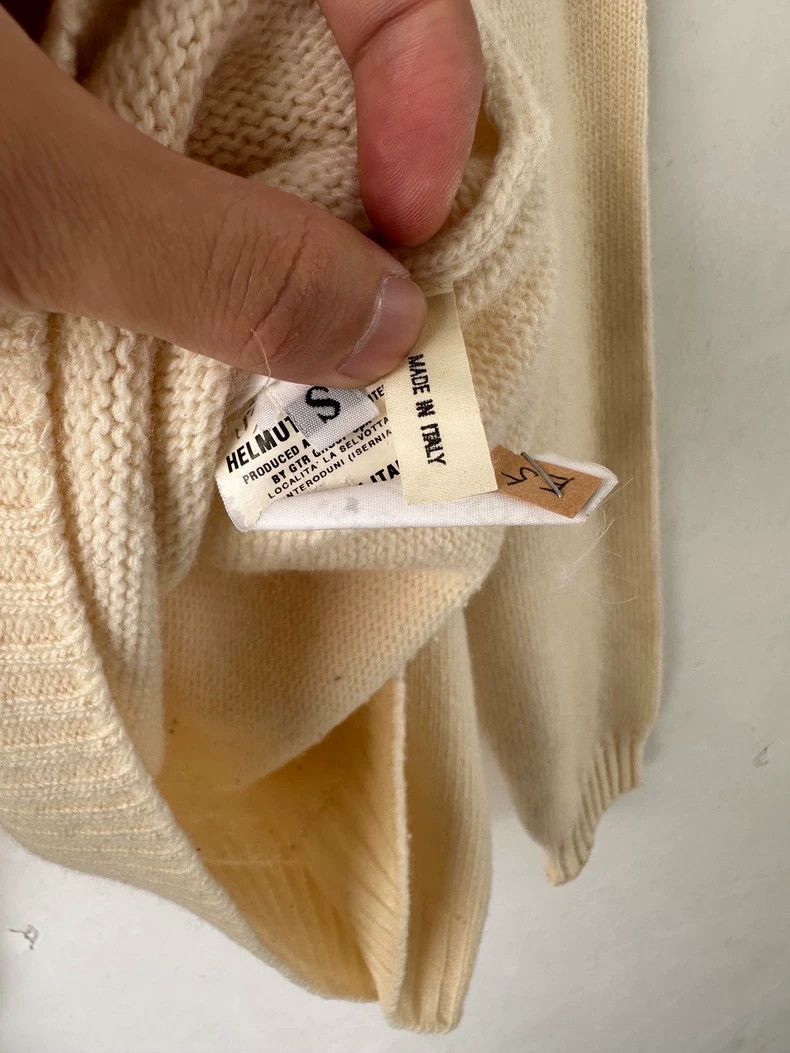 Helmut Lang HELMUT LANG wool knitting hoodie Size S / US 4 / IT 40 - 5 Thumbnail