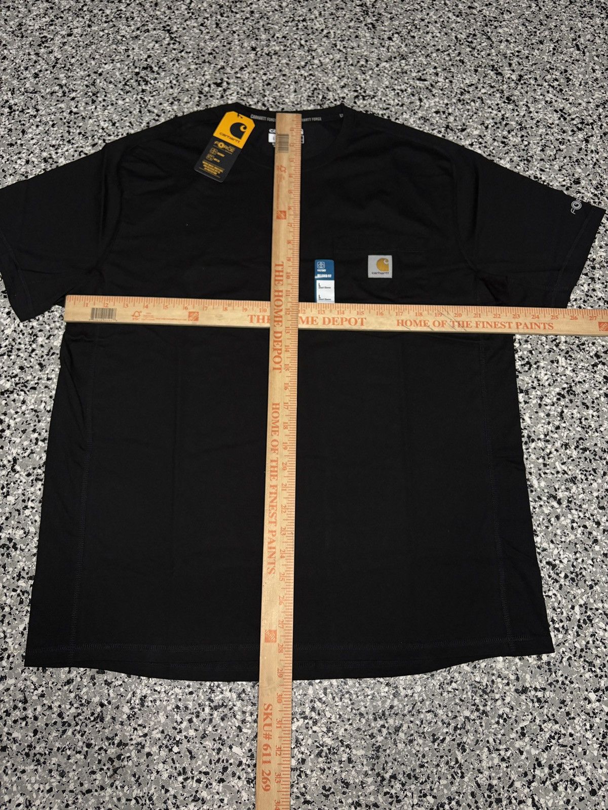 Carhartt Carhartt Men’s Relaxed Fit Black Pocket T-Shirt Size L #3 Size US L / EU 52-54 / 3 - 7 Thumbnail