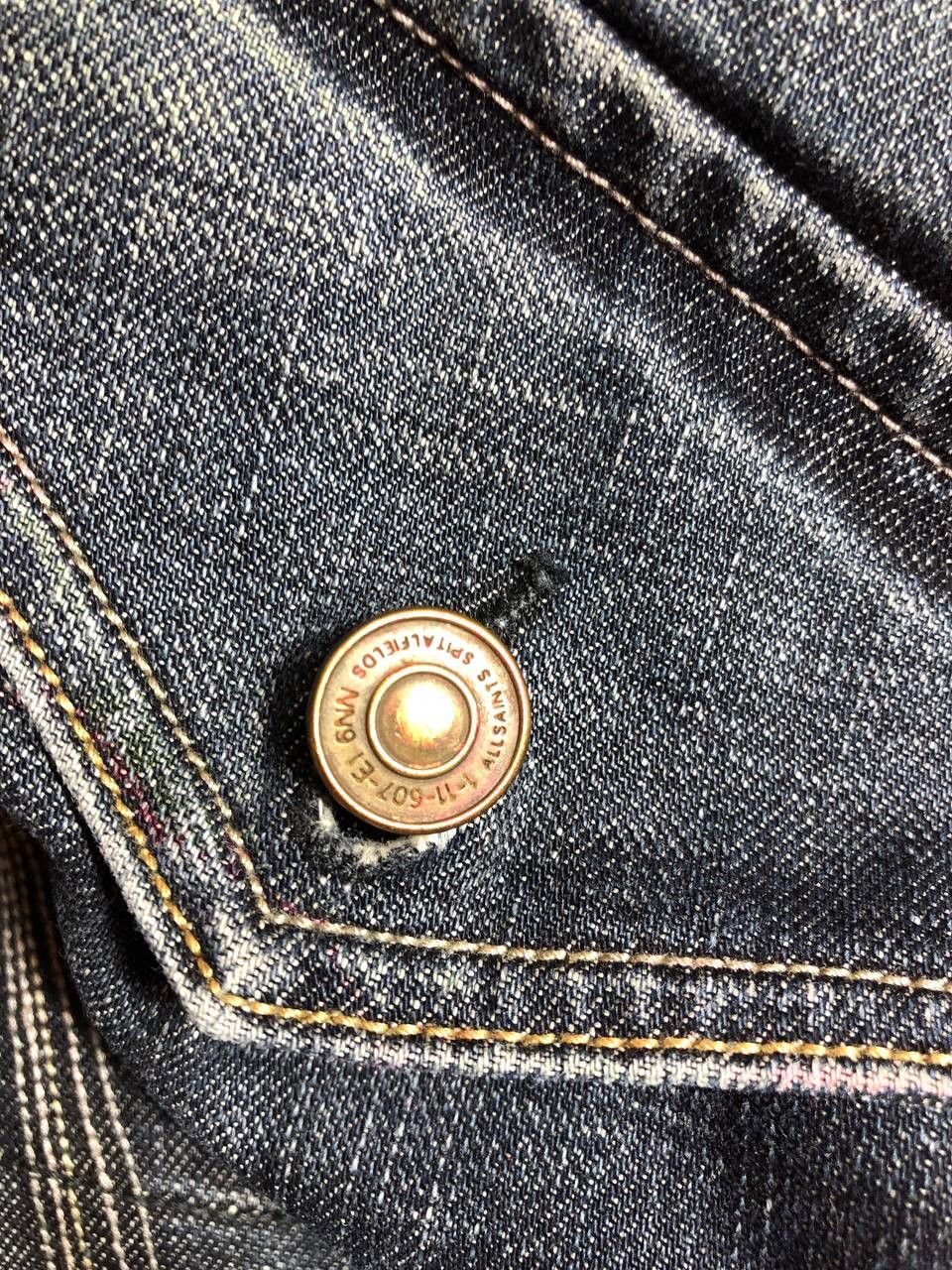 Allsaints Dirty Painted Distressed Thrashed Faded Baggy Jeans Y2K Size US 32 / EU 48 - 17 Thumbnail