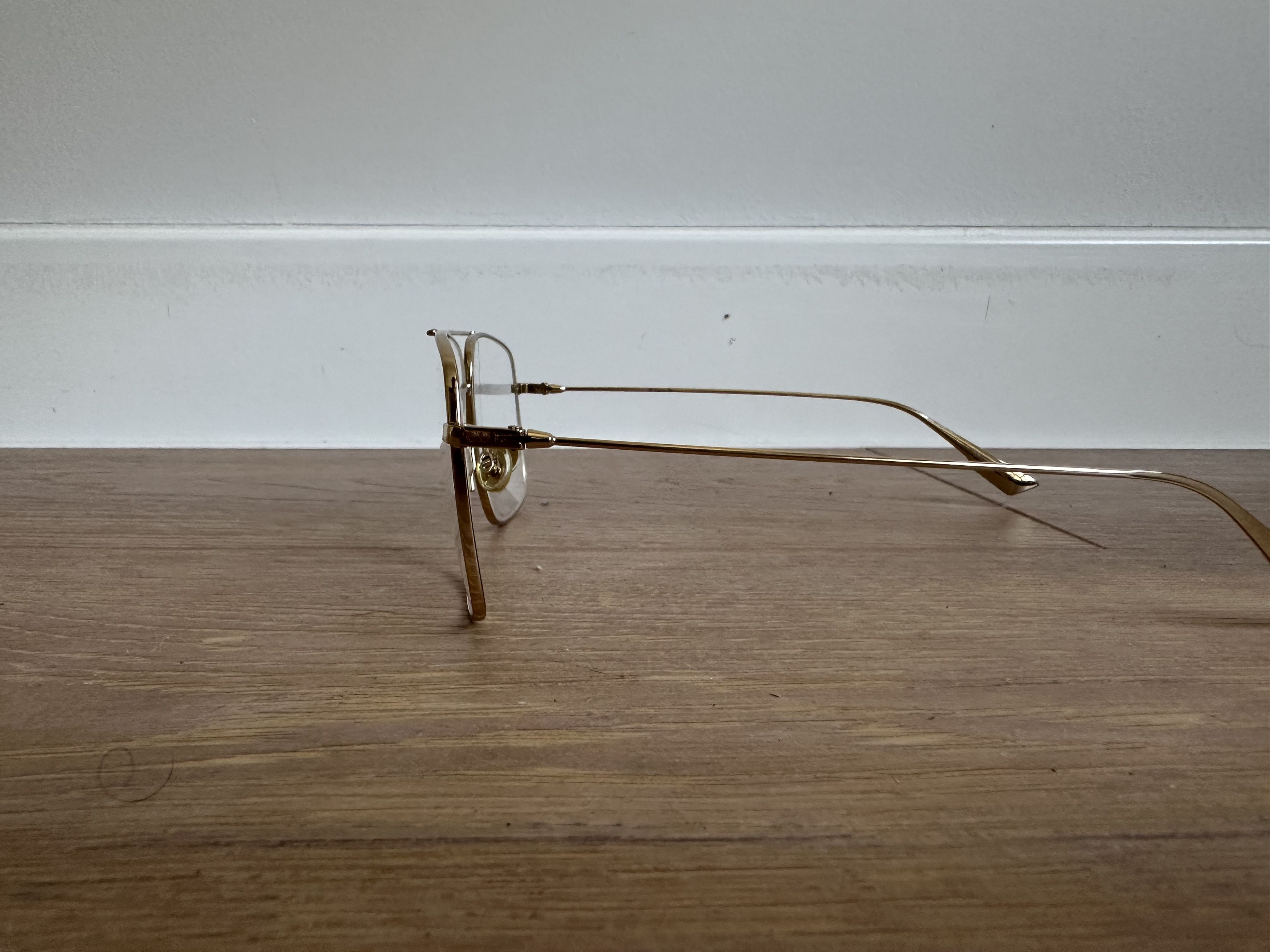 Dior Dior Vintage Gold Glasses J5G 145 57/13 Size ONE SIZE - 3 Thumbnail