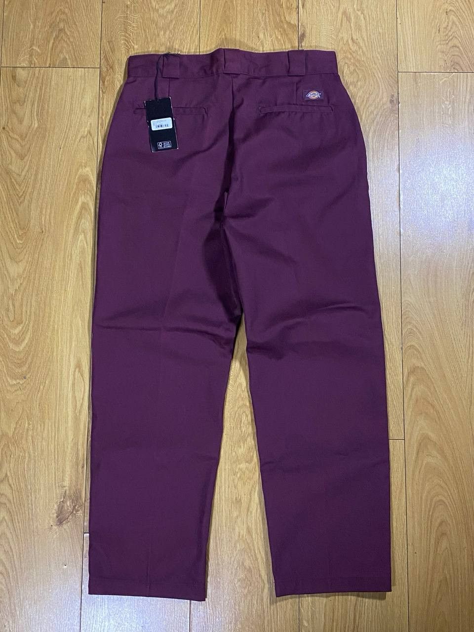 Dickies 🍷 Dickies Work Pants – Deep Burgundy Edition 🛠️ Size US 32 / EU 48 - 2 Thumbnail