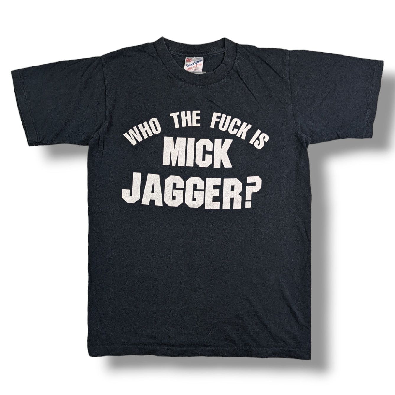 90S VINTAGE WHO THE FUCK IS MICK JAGGER? KEITH RICHARDS TEE