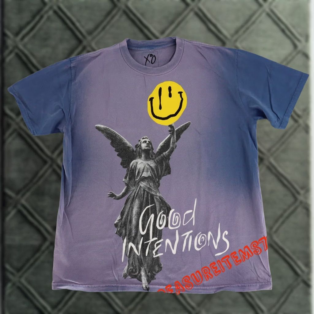 Vintage XO THE WEEKND Nav “Good Intentions” T-Shirt Size XL Purple Tye die NEW RARE Size US XL / EU 56 / 4 - 1 Thumbnail