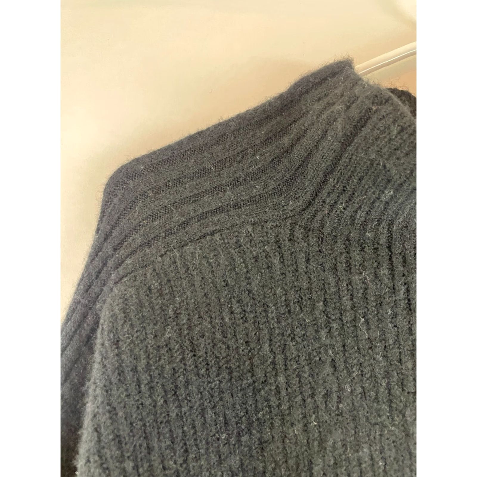 Topshop Topshop Sweater Women Size 8-10 Black Pullover Cropped Knit Ribbed Long Sleeve Mock Neck Size M / US 6-8 / IT 42-44 - 4 Thumbnail