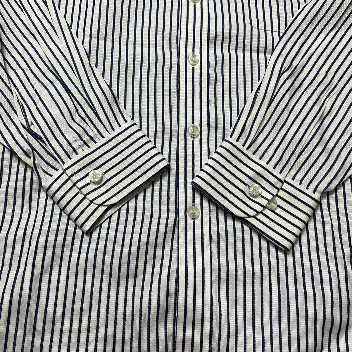 Balenciaga Vintage Balenciaga Paris striped Button Up Shirt Size US L / EU 52-54 / 3 - 7 Thumbnail