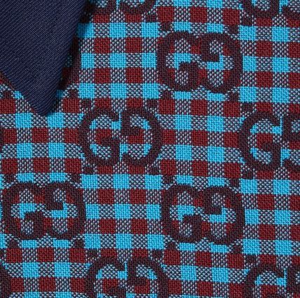 Gucci o1mt1gz0226 GG Vichy Cotton Wool Jacquard Shirt in Blue Size US L / EU 52-54 / 3 - 7 Thumbnail