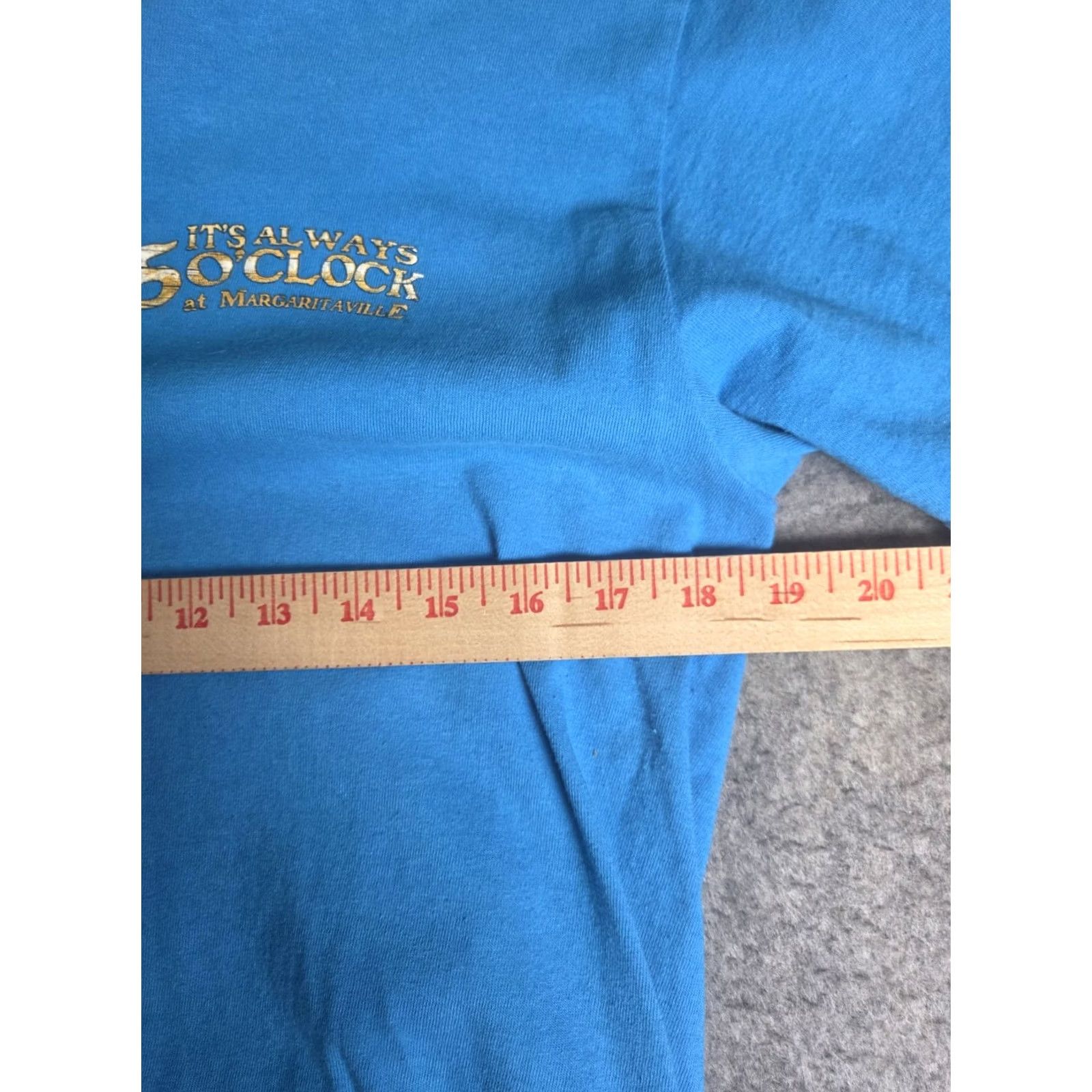 Vintage Margaritaville T Shirt Always 5 O'clock Whats In Your Blender Mens Medium Blue Short Sleeve Shirt Mens M Size US M / EU 48-50 / 2 - 8 Thumbnail