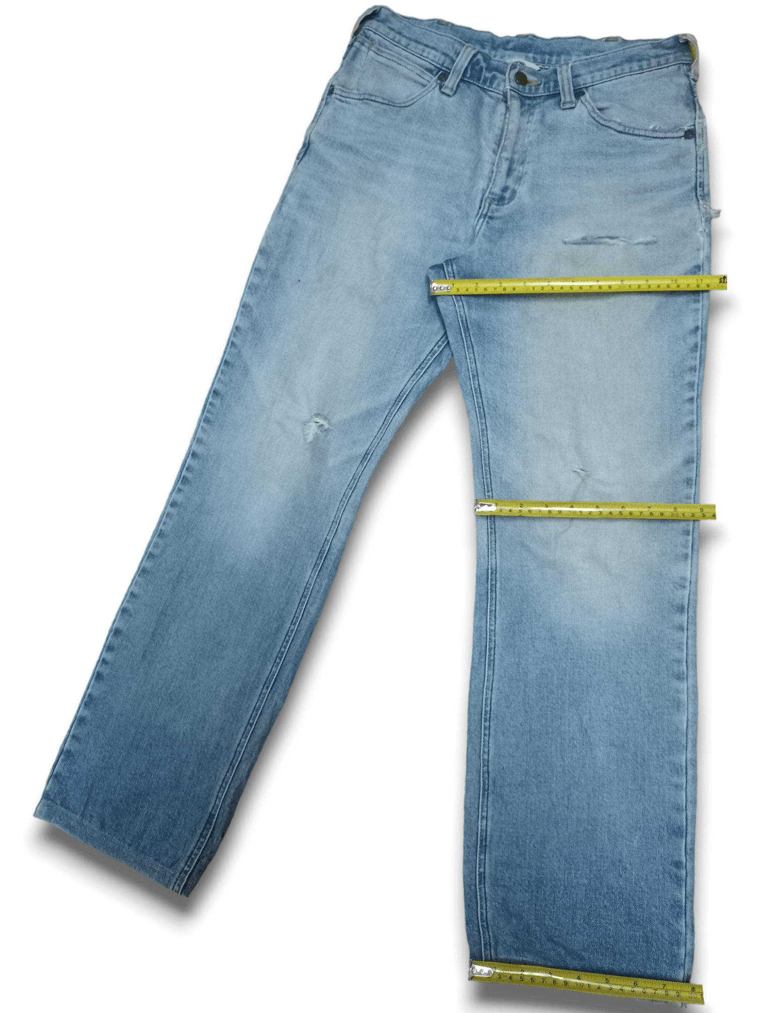 Wrangler Vintage Wrangler Light Wash Distressed Loose Jeans Size US 29 - 11 Thumbnail