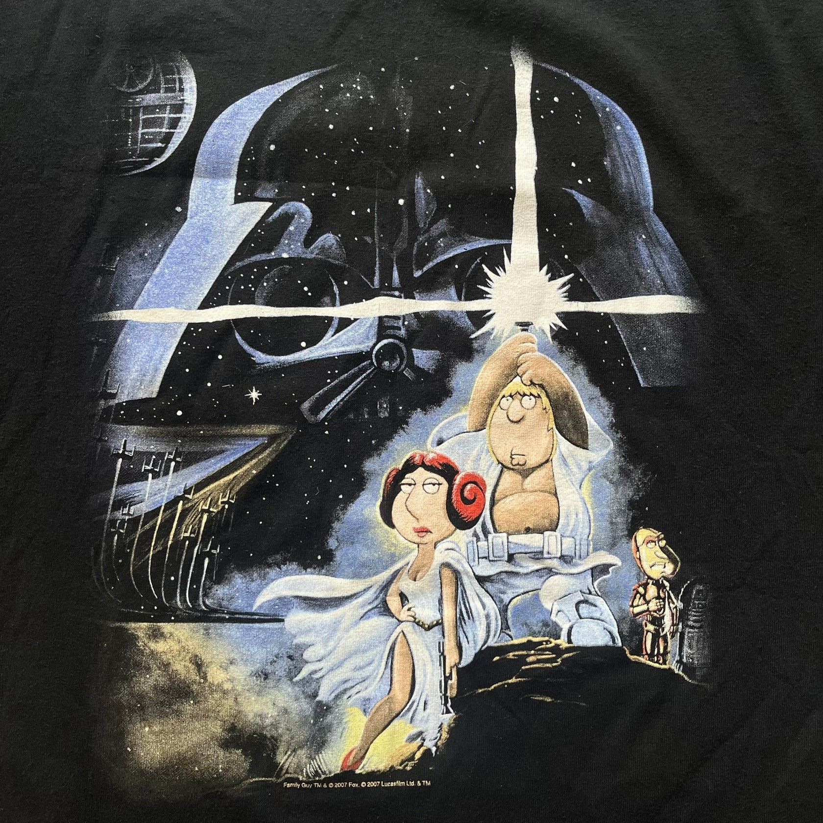Star Wars Family Guy Star Wars Blue Harvest 2007 Tee Size US L / EU 52-54 / 3 - 2 Thumbnail
