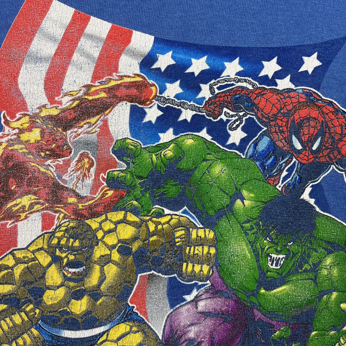 Marvel Comics × Vintage Vintage Marvel Comics All Heroes tee 00’s Size US L / EU 52-54 / 3 - 5 Thumbnail
