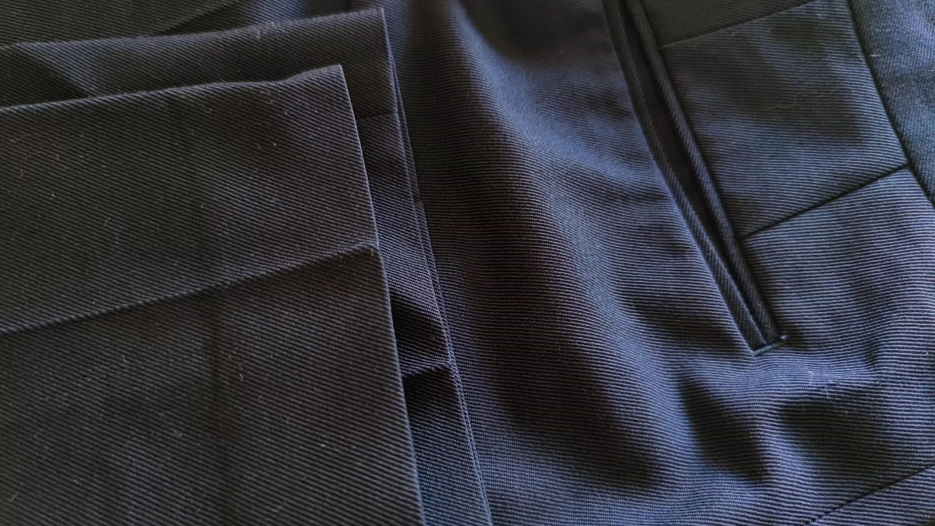 Dries Van Noten Dries van noten Men's dark blue wide trousers Size US 32 / EU 48 - 1 Thumbnail