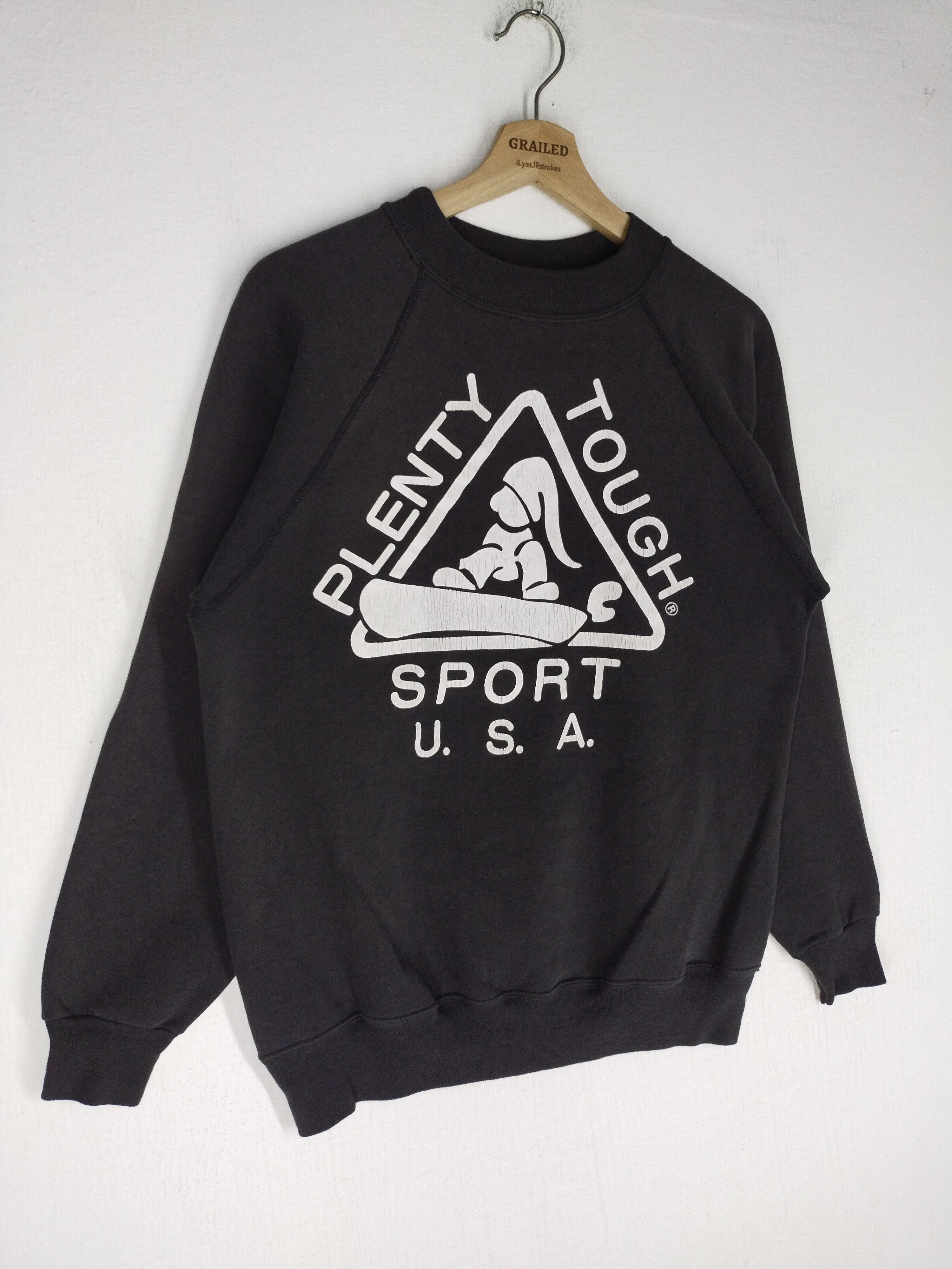 Vintage Vintage 90's Plenty Tough Sport USA Big Logo Sweatshirt Size US M / EU 48-50 / 2 - 3 Thumbnail